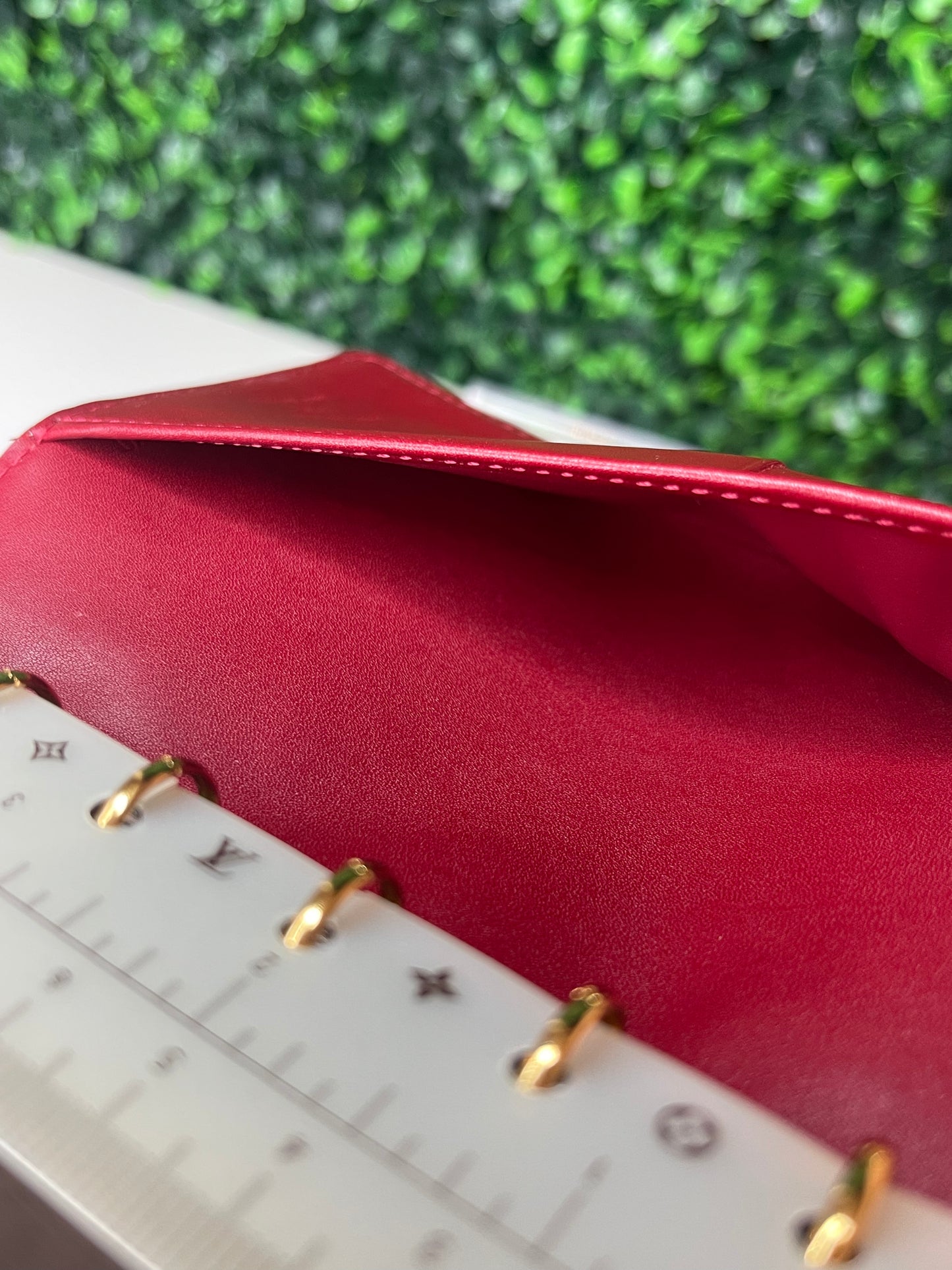 Louis Vuitton Red Vernis Agenda PM