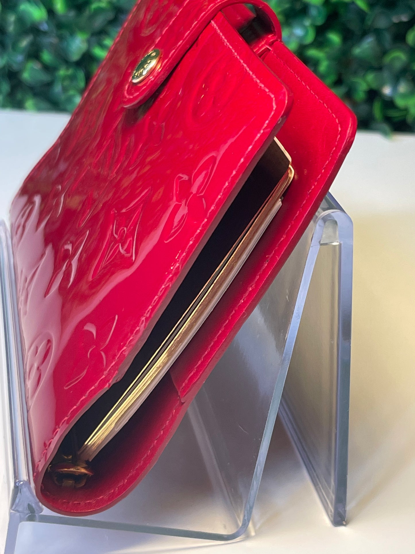 Louis Vuitton Red Vernis Agenda PM