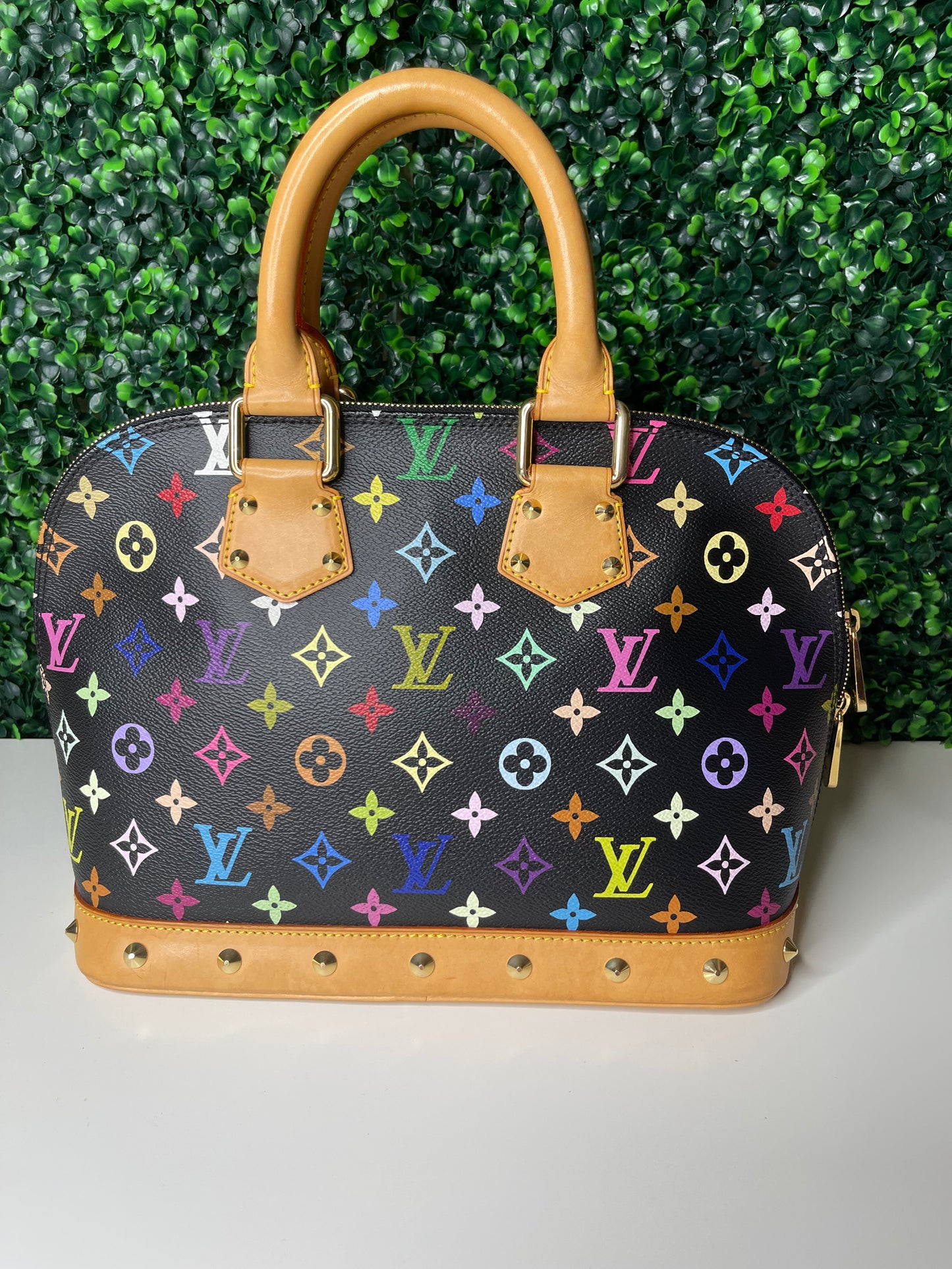 Louis Vuitton Black Multicolor Alma PM