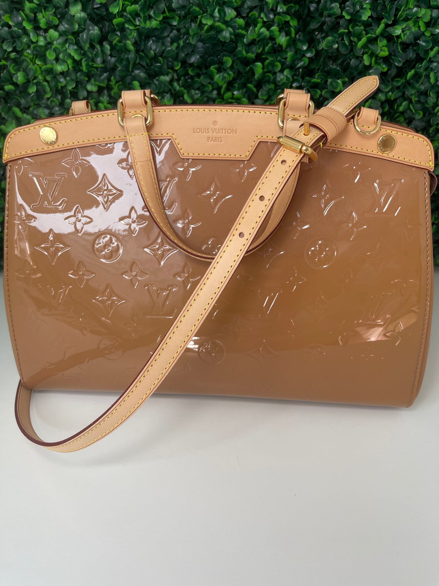 Preowned Louis Vuitton Monogram Vernis Brea MM 2-Way Handbag