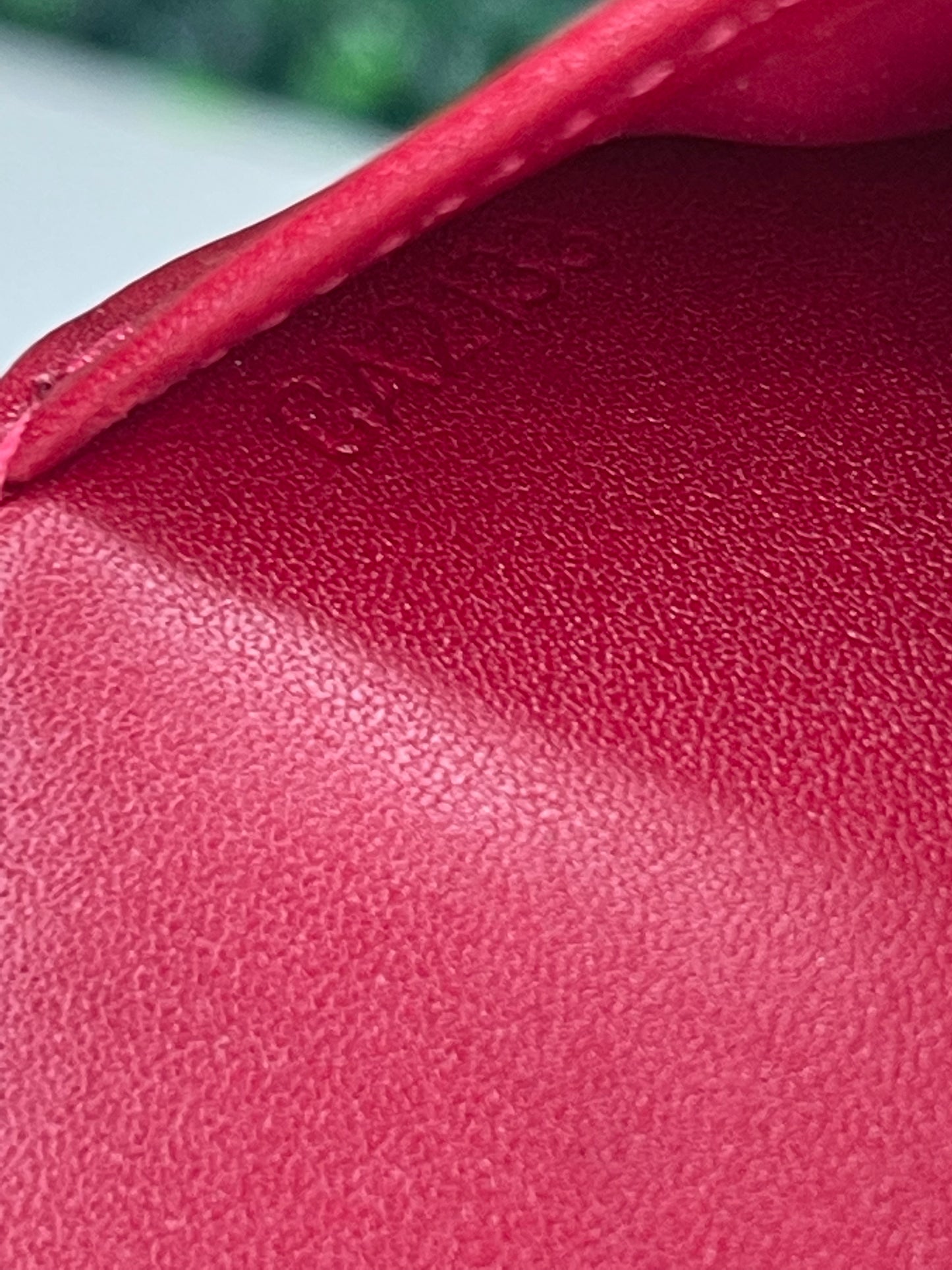 Louis Vuitton Red Vernis Agenda PM