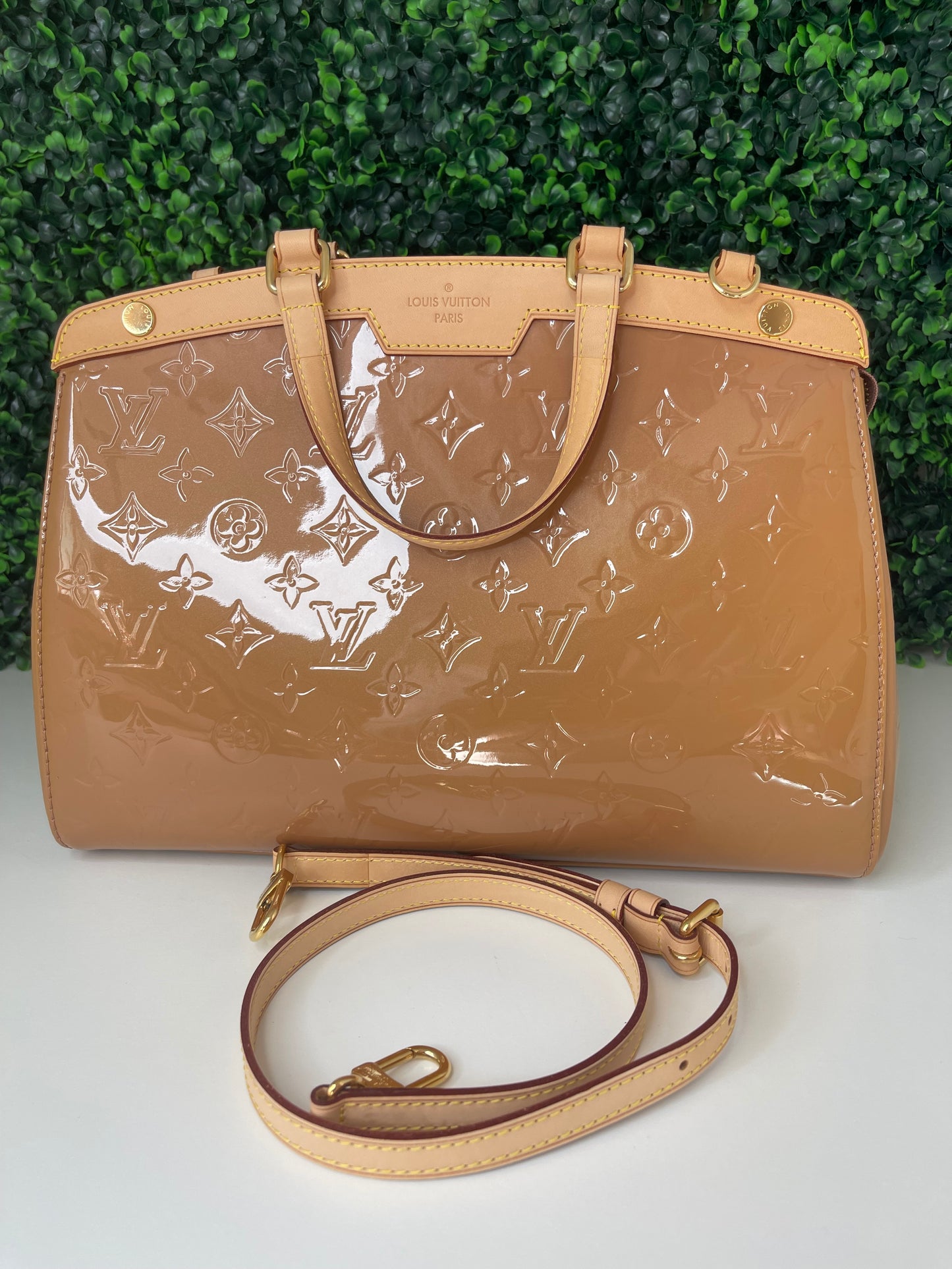 Preowned Louis Vuitton Monogram Vernis Brea MM 2-Way Handbag