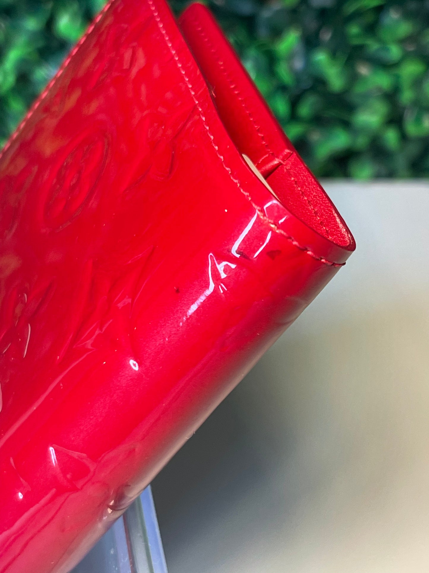 Louis Vuitton Red Vernis Agenda PM