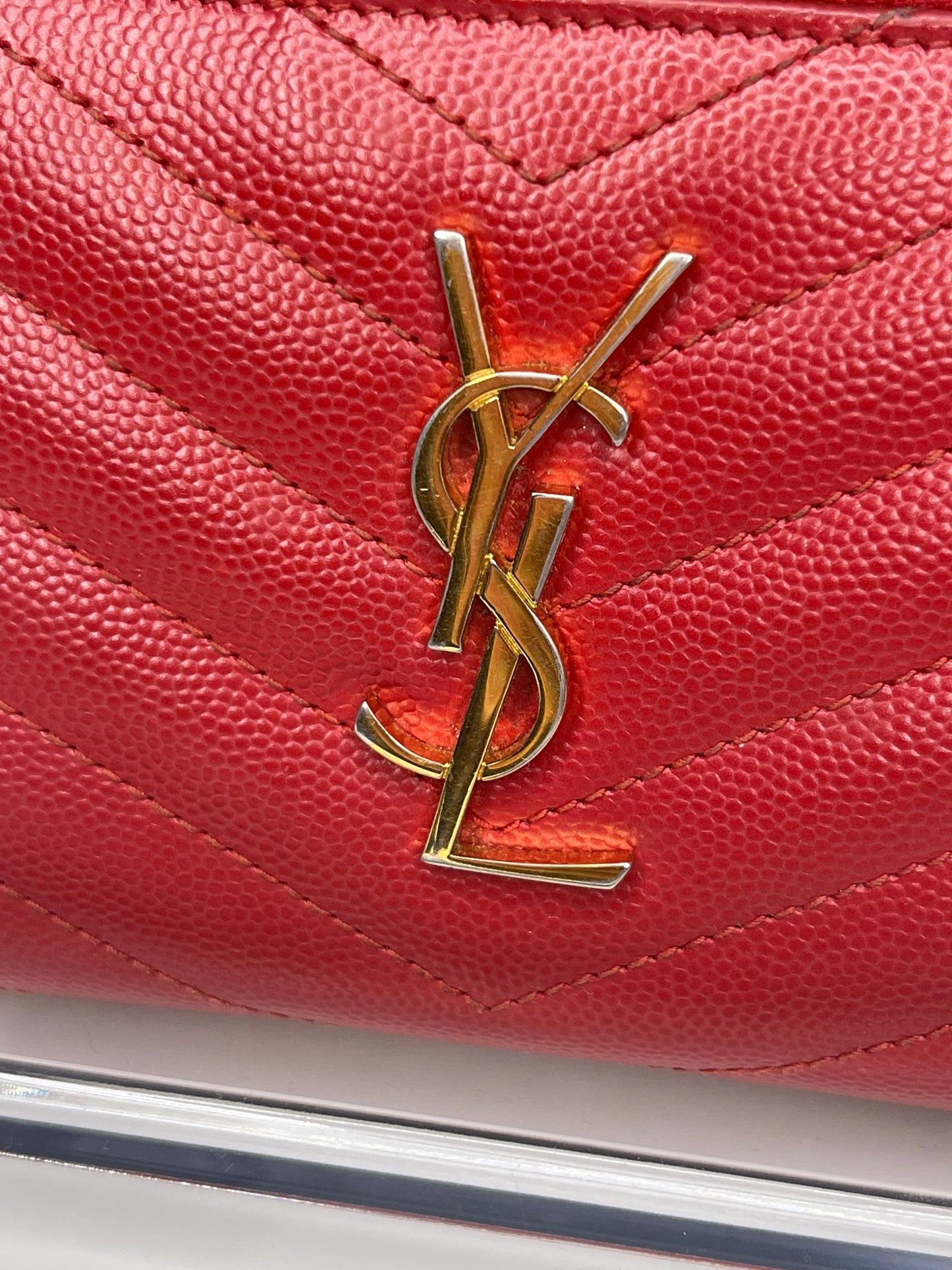 Saint Laurent YSL Compact zip around wallet