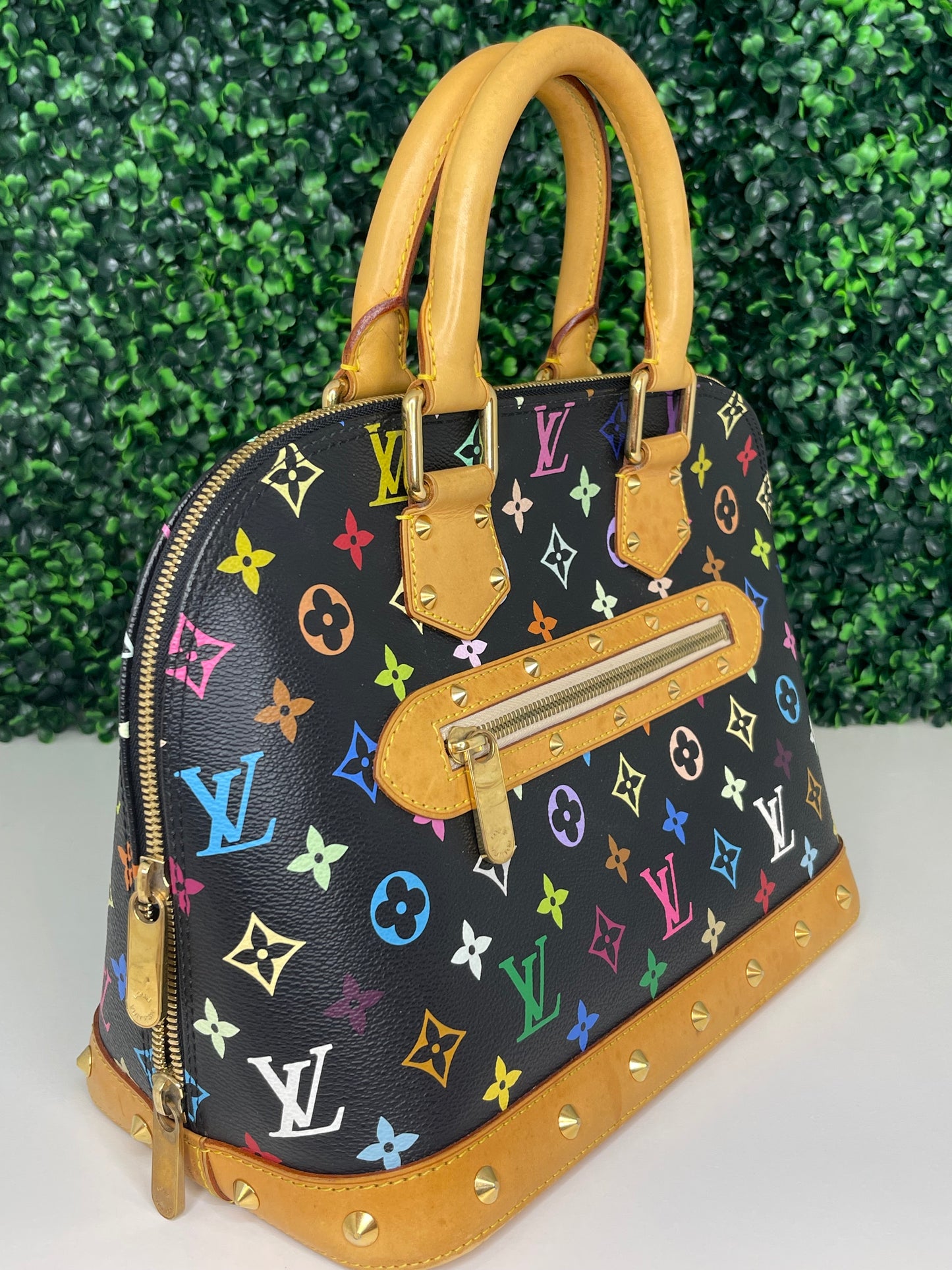 Louis Vuitton Black Multicolor Alma PM