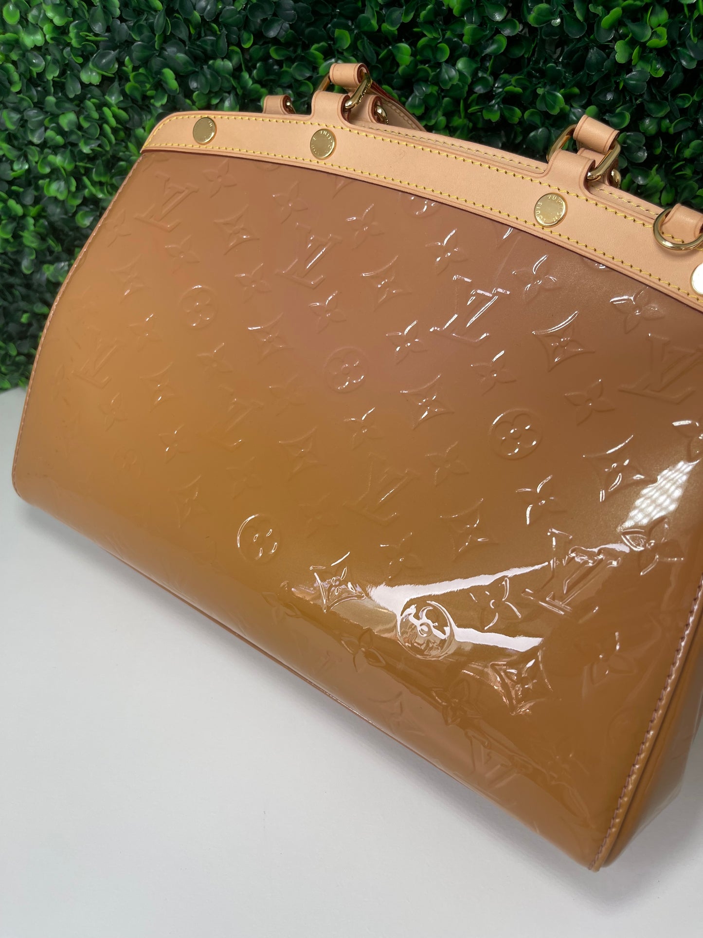 Preowned Louis Vuitton Monogram Vernis Brea MM 2-Way Handbag