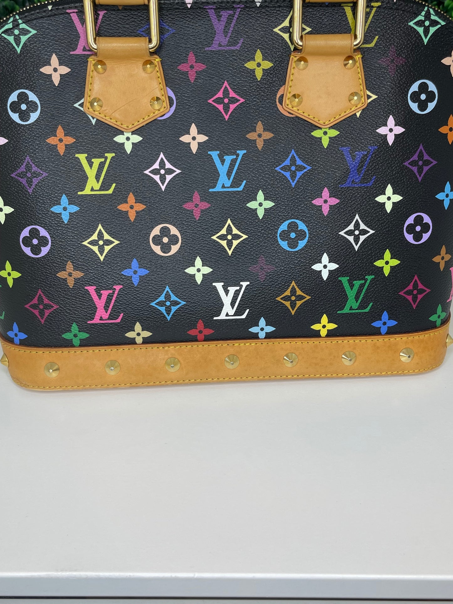 Louis Vuitton Black Multicolor Alma PM