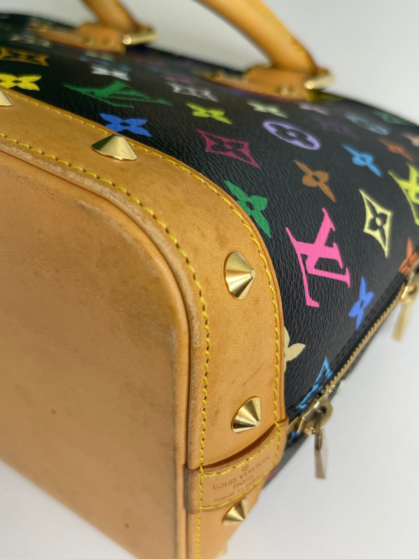 Louis Vuitton Black Multicolor Alma PM