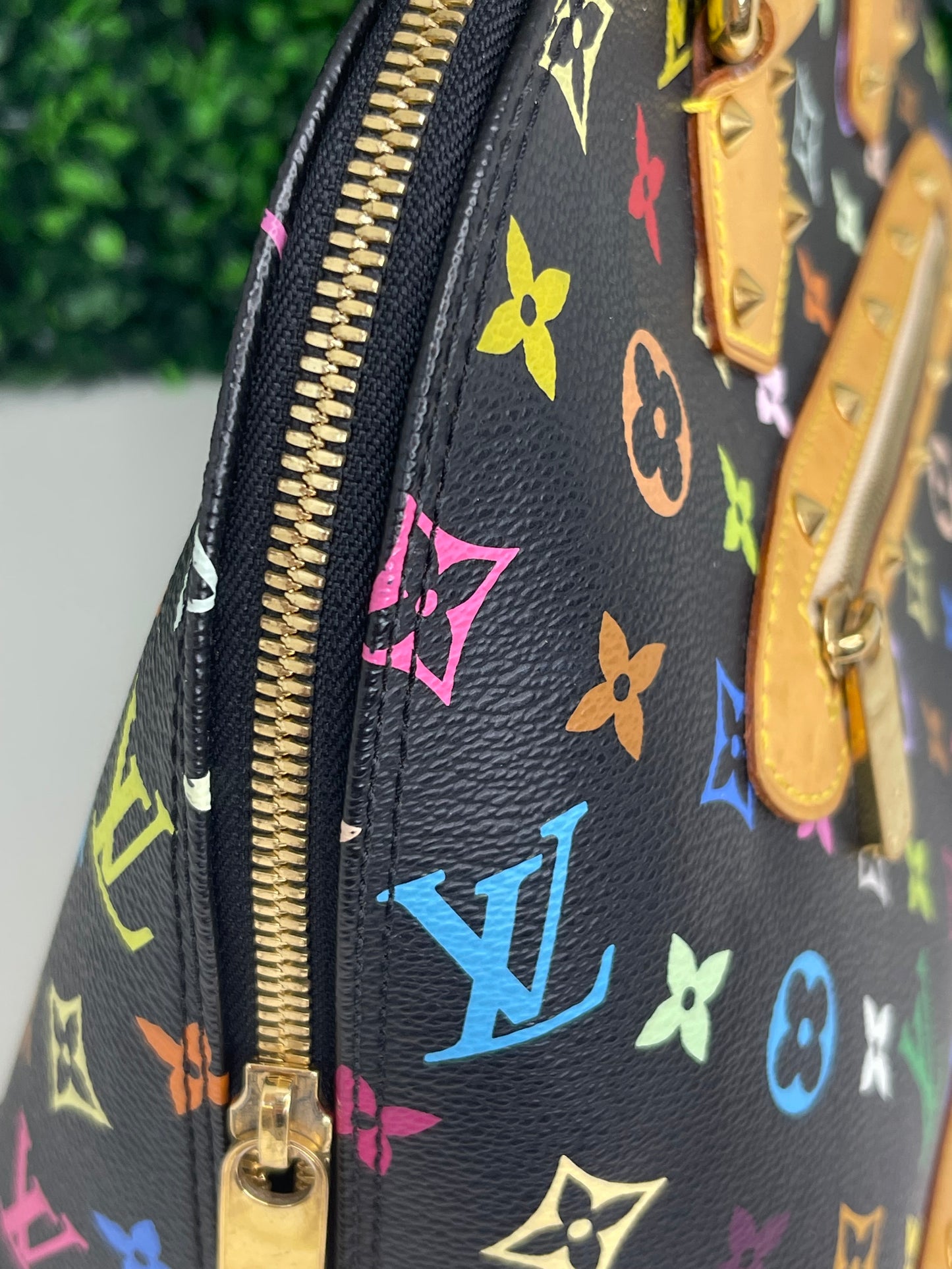 Louis Vuitton Black Multicolor Alma PM