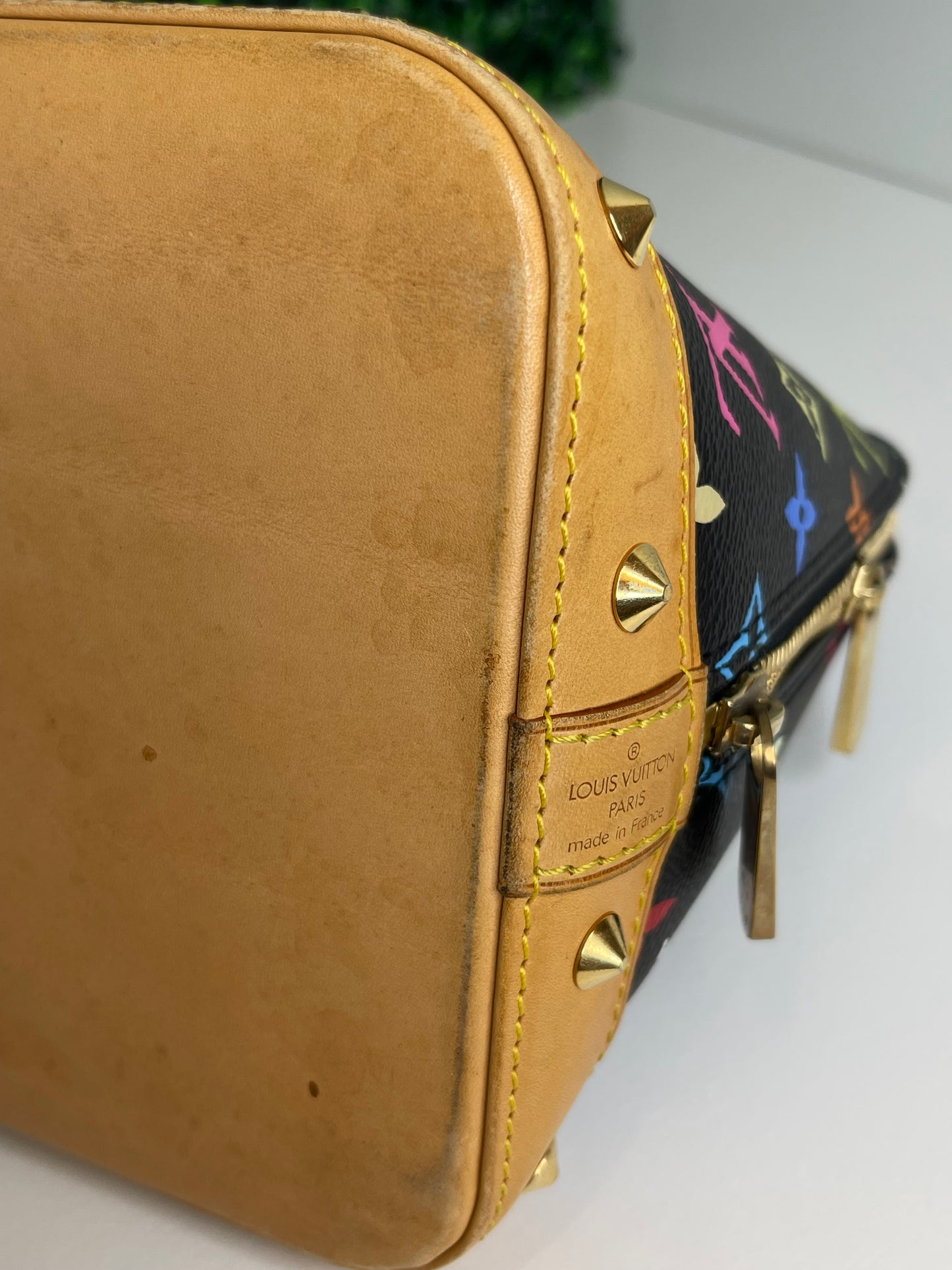 Louis Vuitton Black Multicolor Alma PM