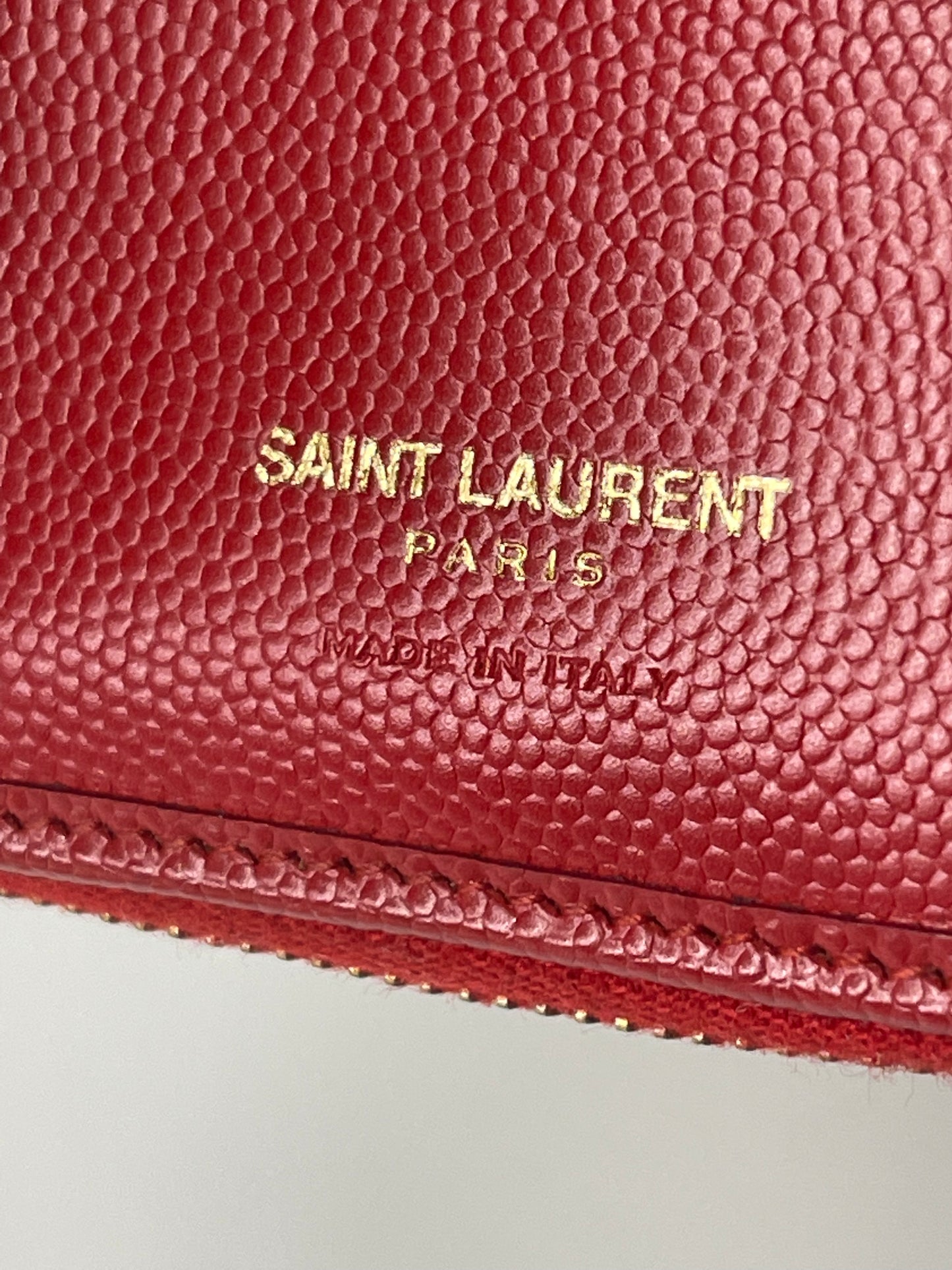 Saint Laurent YSL Compact zip around wallet