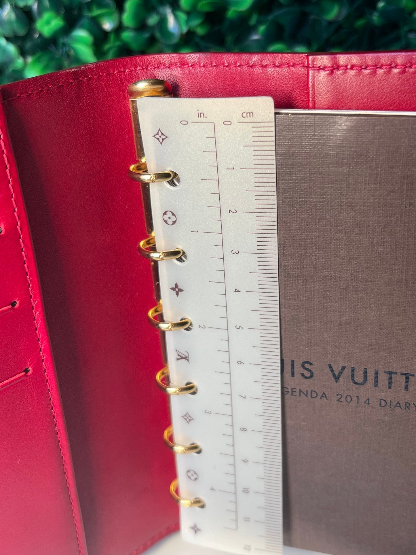 Louis Vuitton Red Vernis Agenda PM