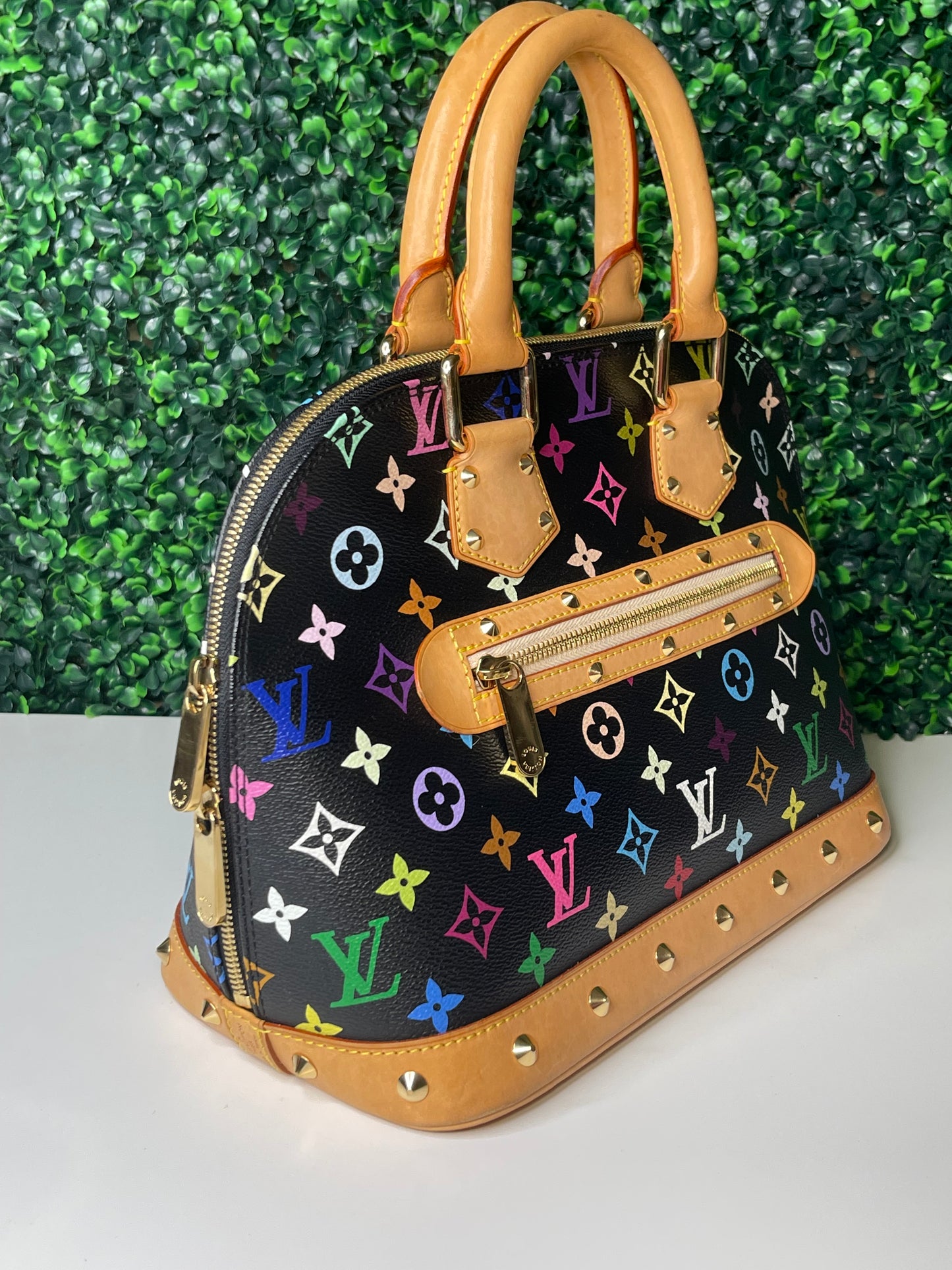 Louis Vuitton Black Multicolor Alma PM