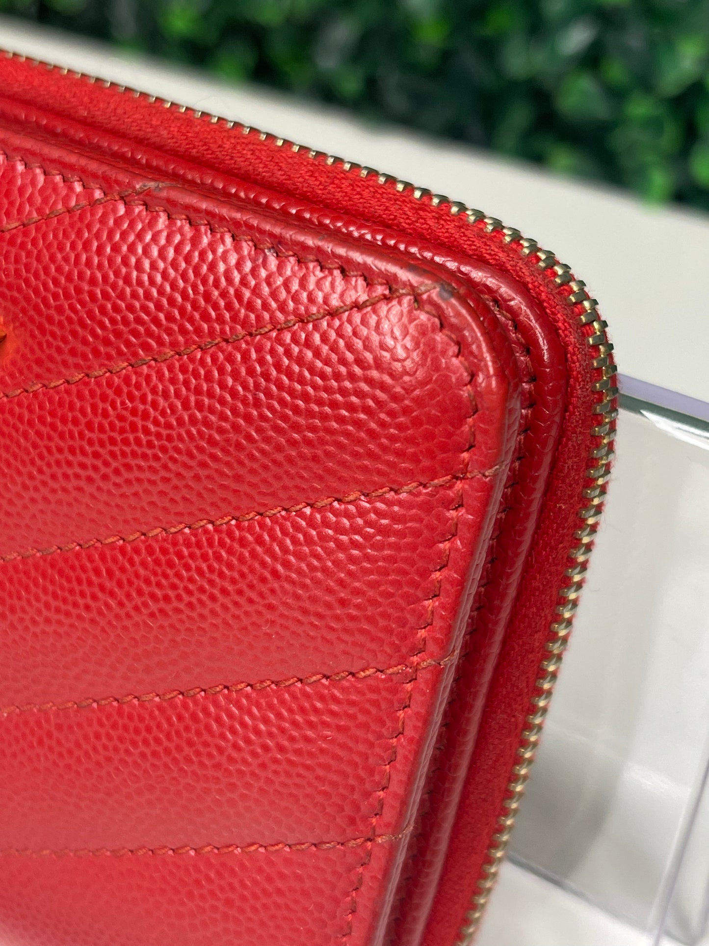Saint Laurent YSL Compact zip around wallet