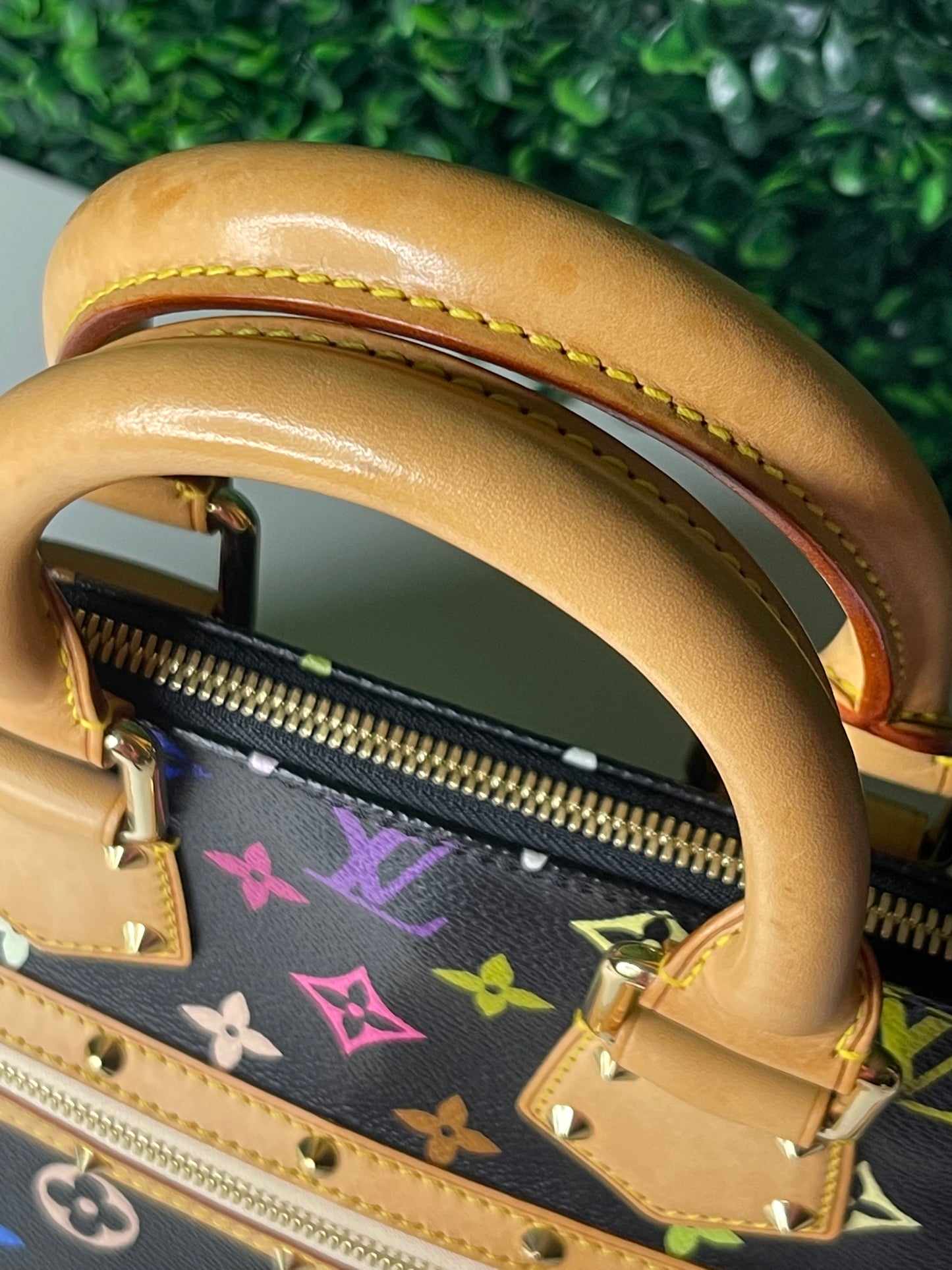 Louis Vuitton Black Multicolor Alma PM