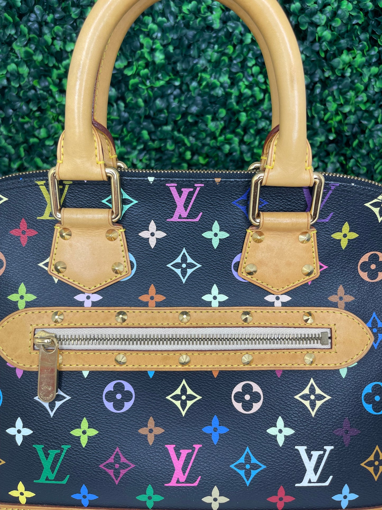 Louis Vuitton Black Multicolor Alma PM