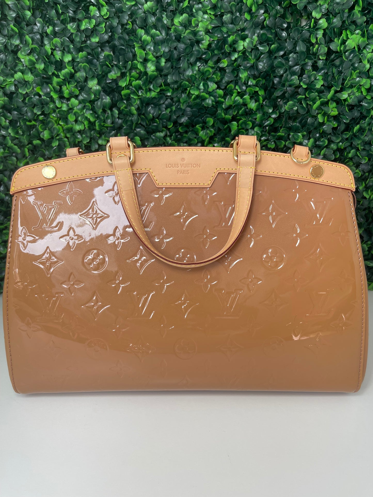 Preowned Louis Vuitton Monogram Vernis Brea MM 2-Way Handbag