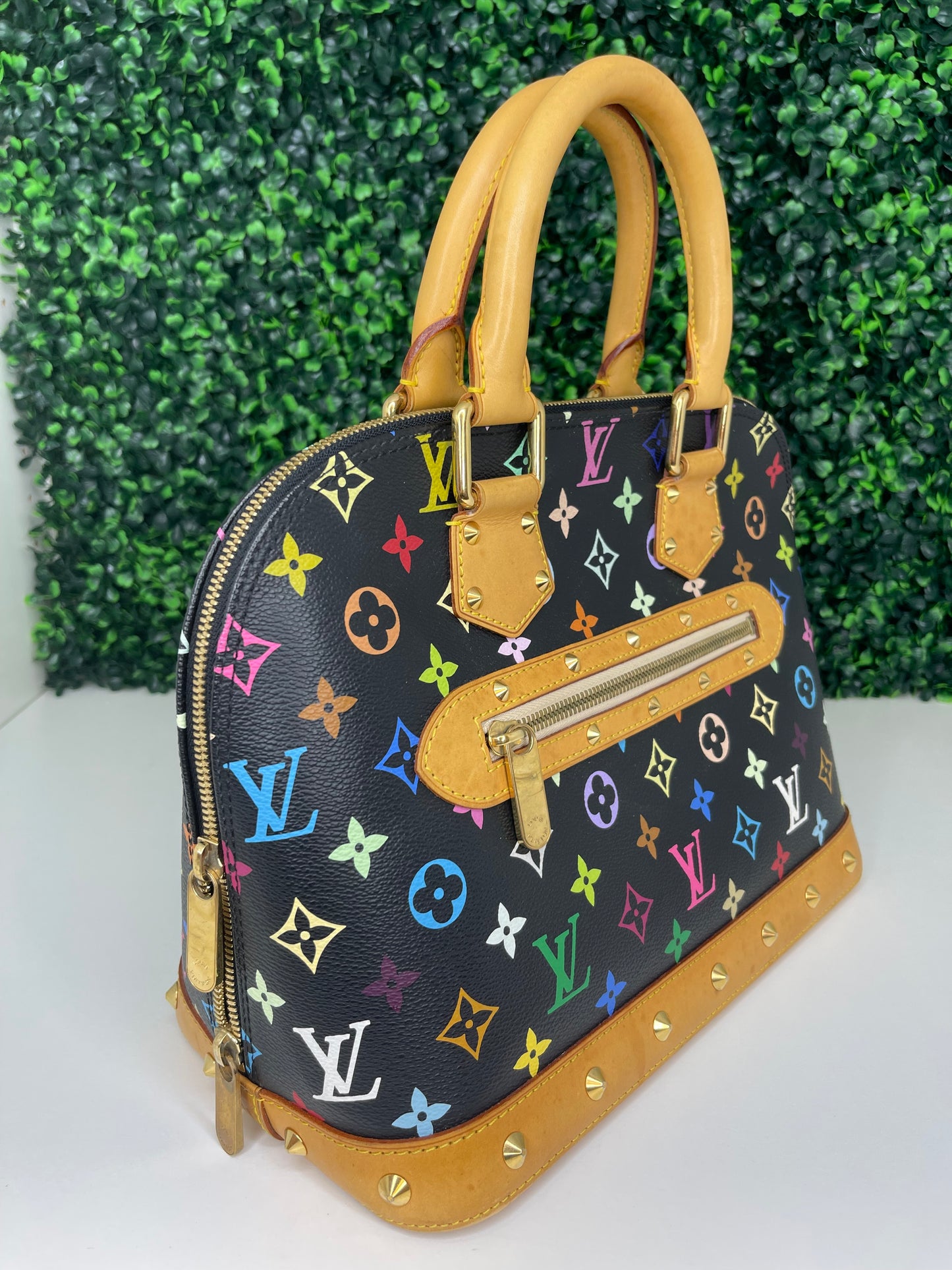 Louis Vuitton Black Multicolor Alma PM