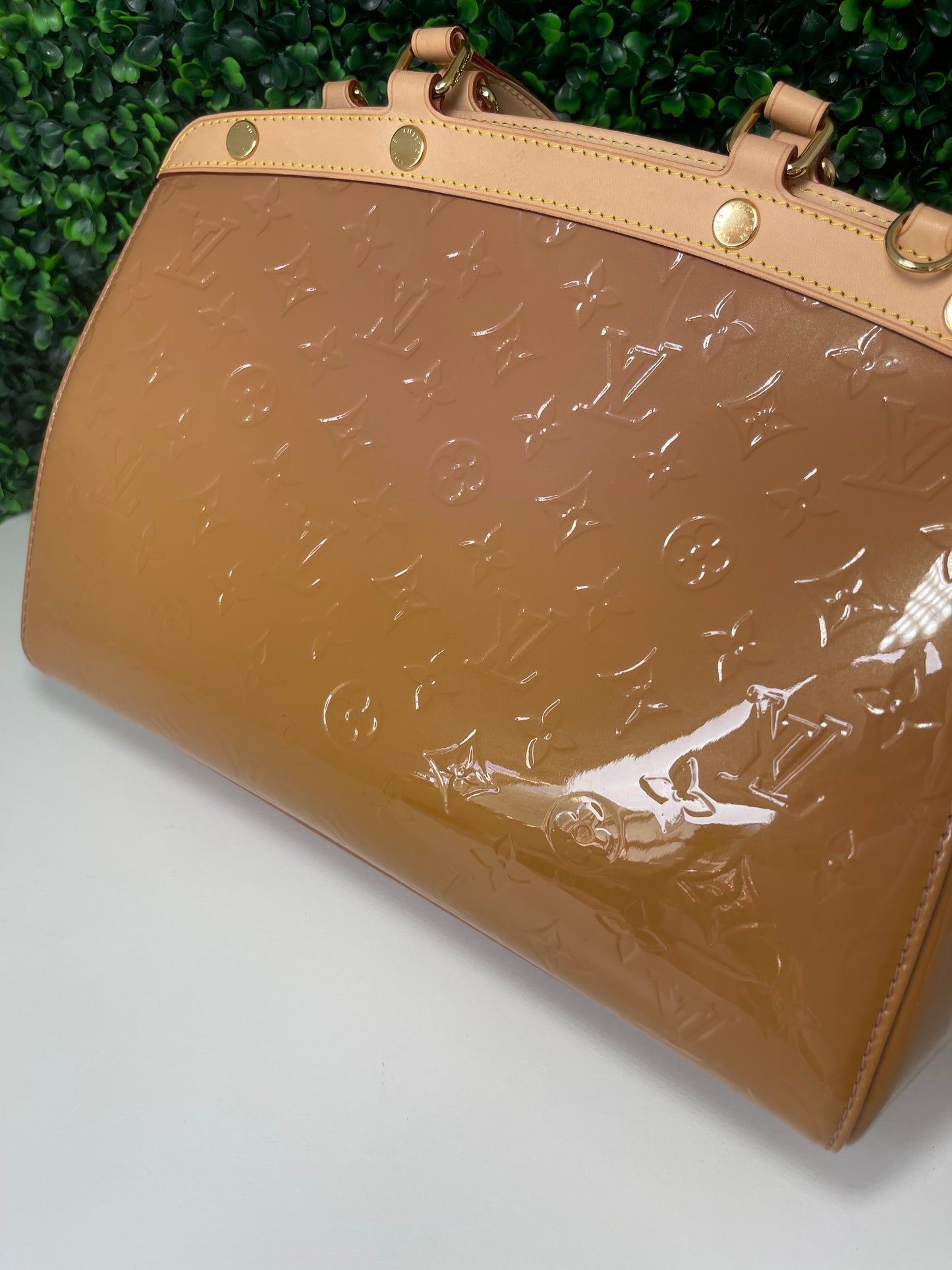 Preowned Louis Vuitton Monogram Vernis Brea MM 2-Way Handbag