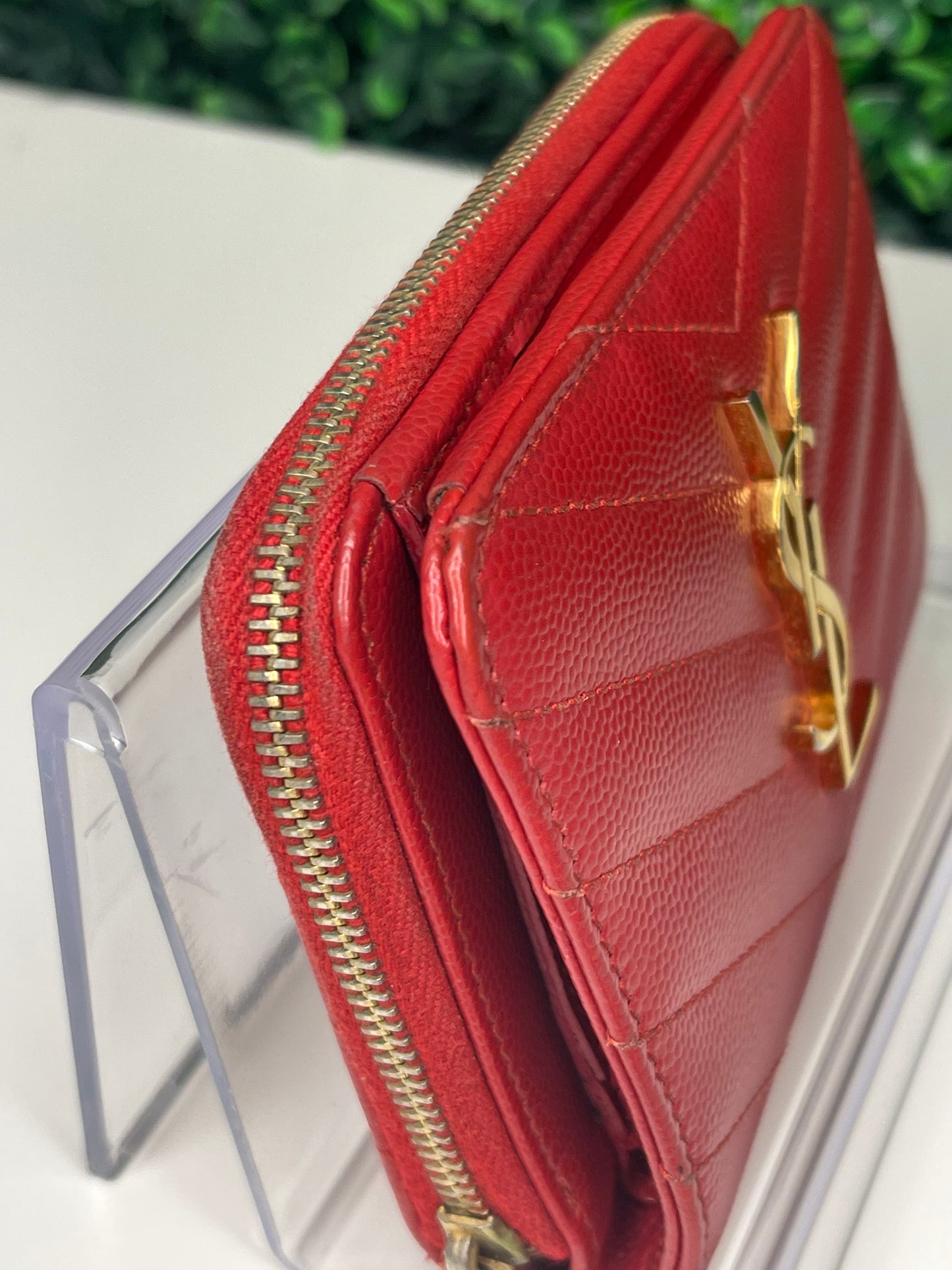 Saint Laurent YSL Compact zip around wallet