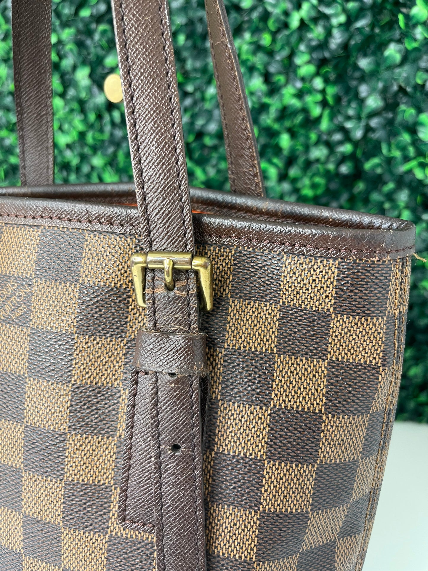 Louis Vuitton Marais Damier Ebene Bucket Bag
