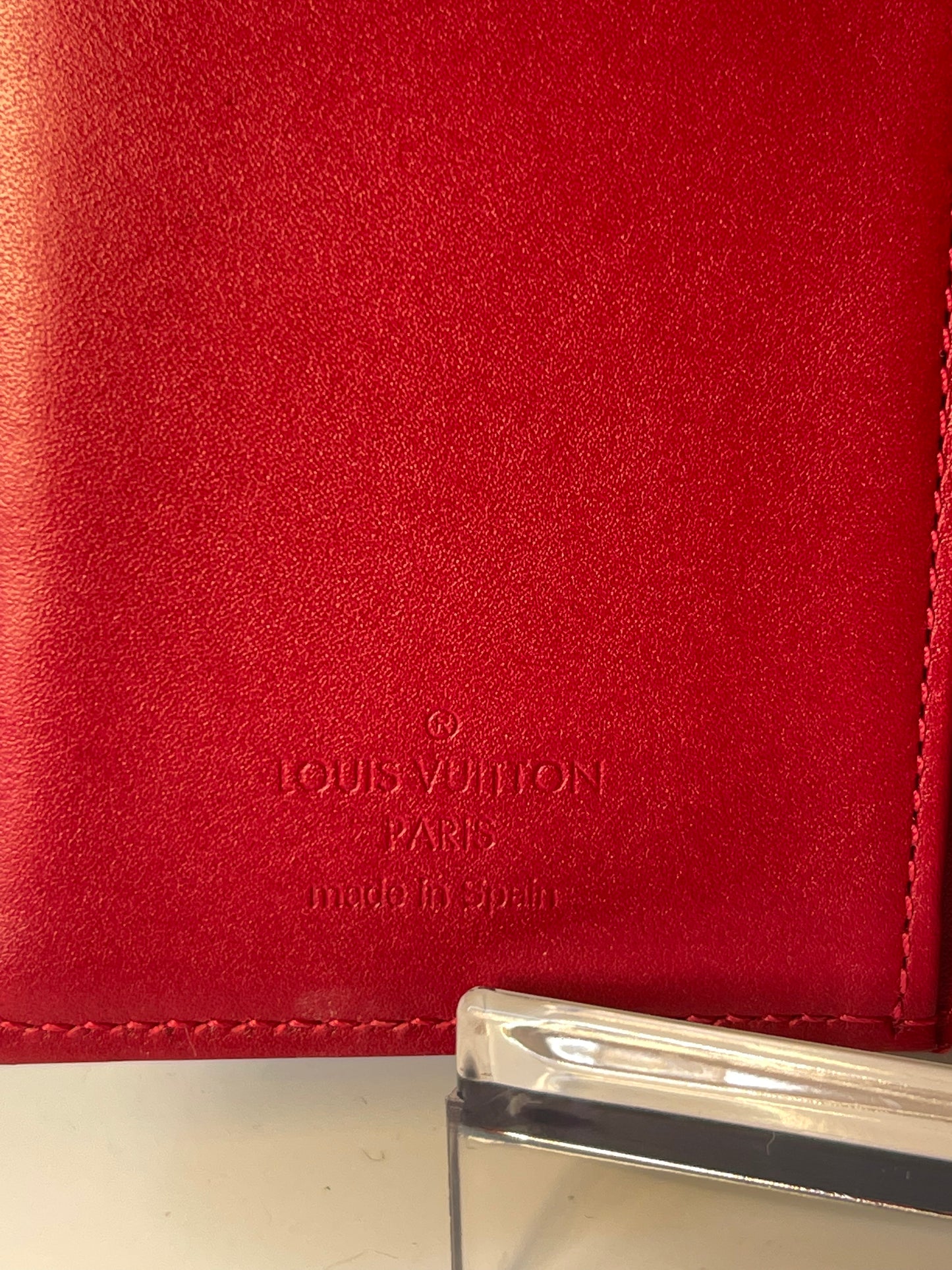 Louis Vuitton Red Vernis Agenda PM