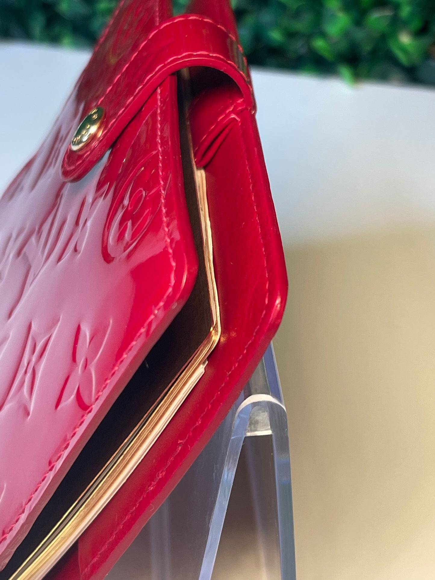 Louis Vuitton Red Vernis Agenda PM