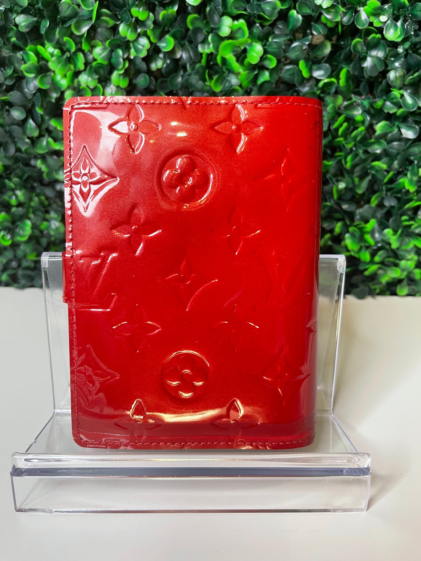 Louis Vuitton Red Vernis Agenda PM
