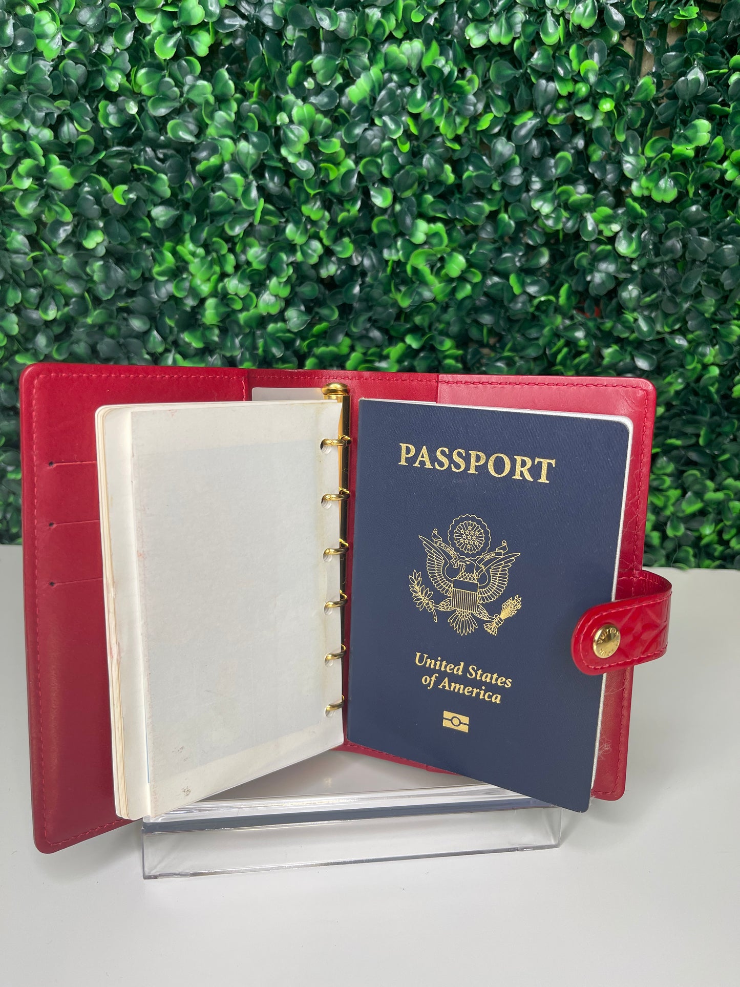 Louis Vuitton Red Vernis Agenda PM