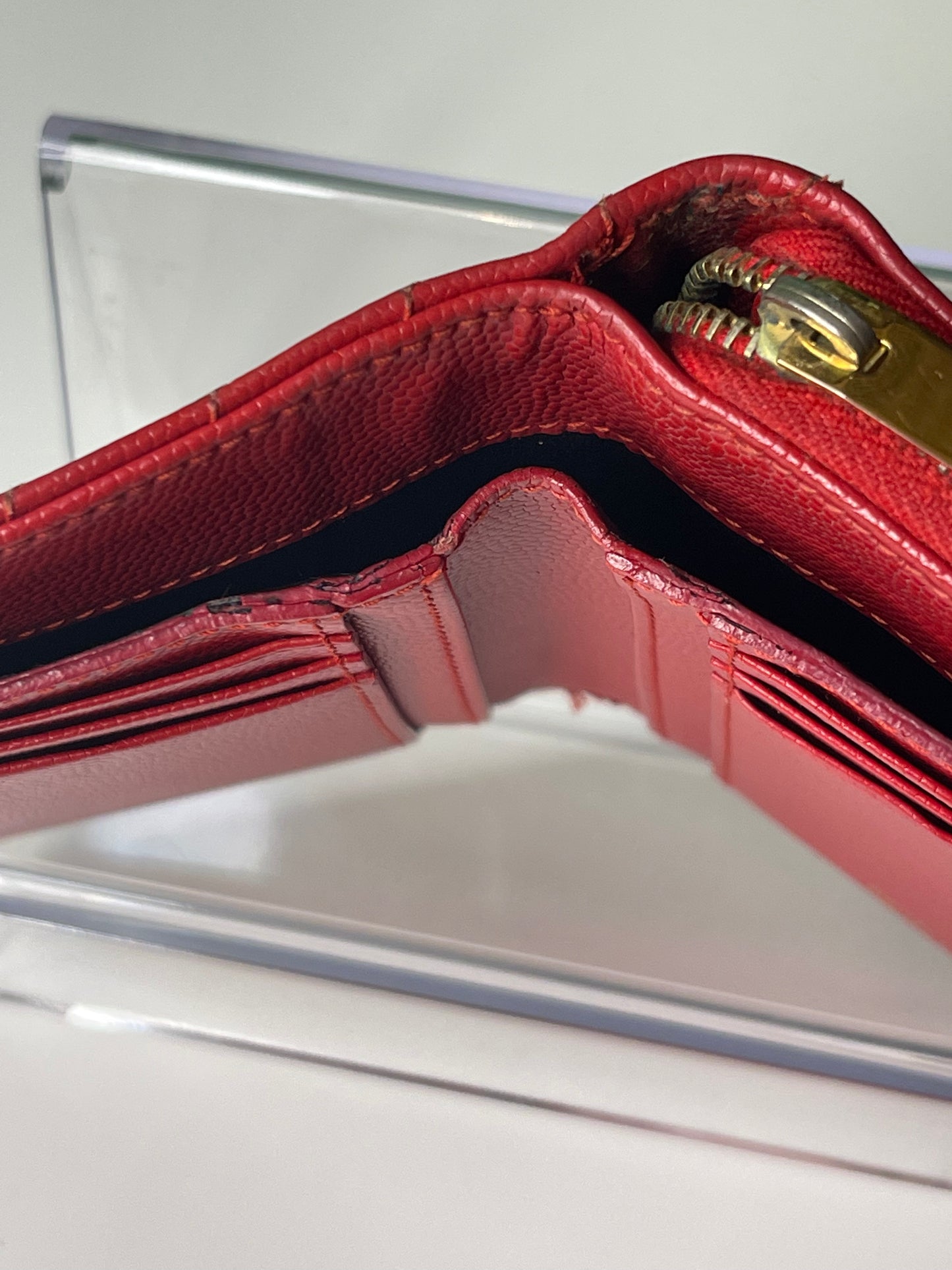 Saint Laurent YSL Compact zip around wallet
