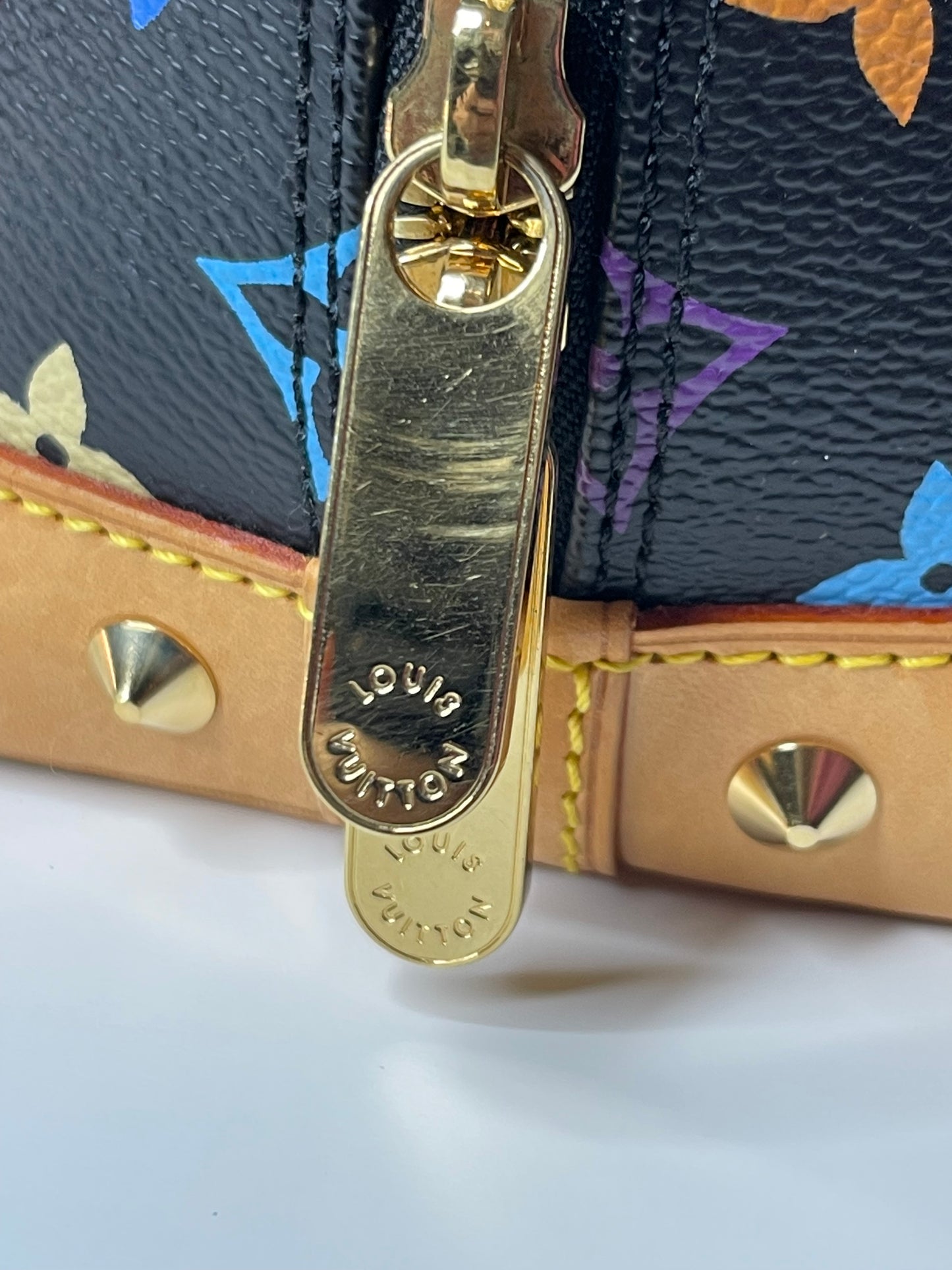 Louis Vuitton Black Multicolor Alma PM