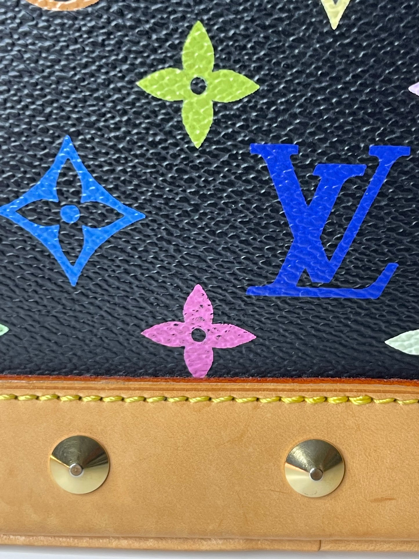 Louis Vuitton Black Multicolor Alma PM