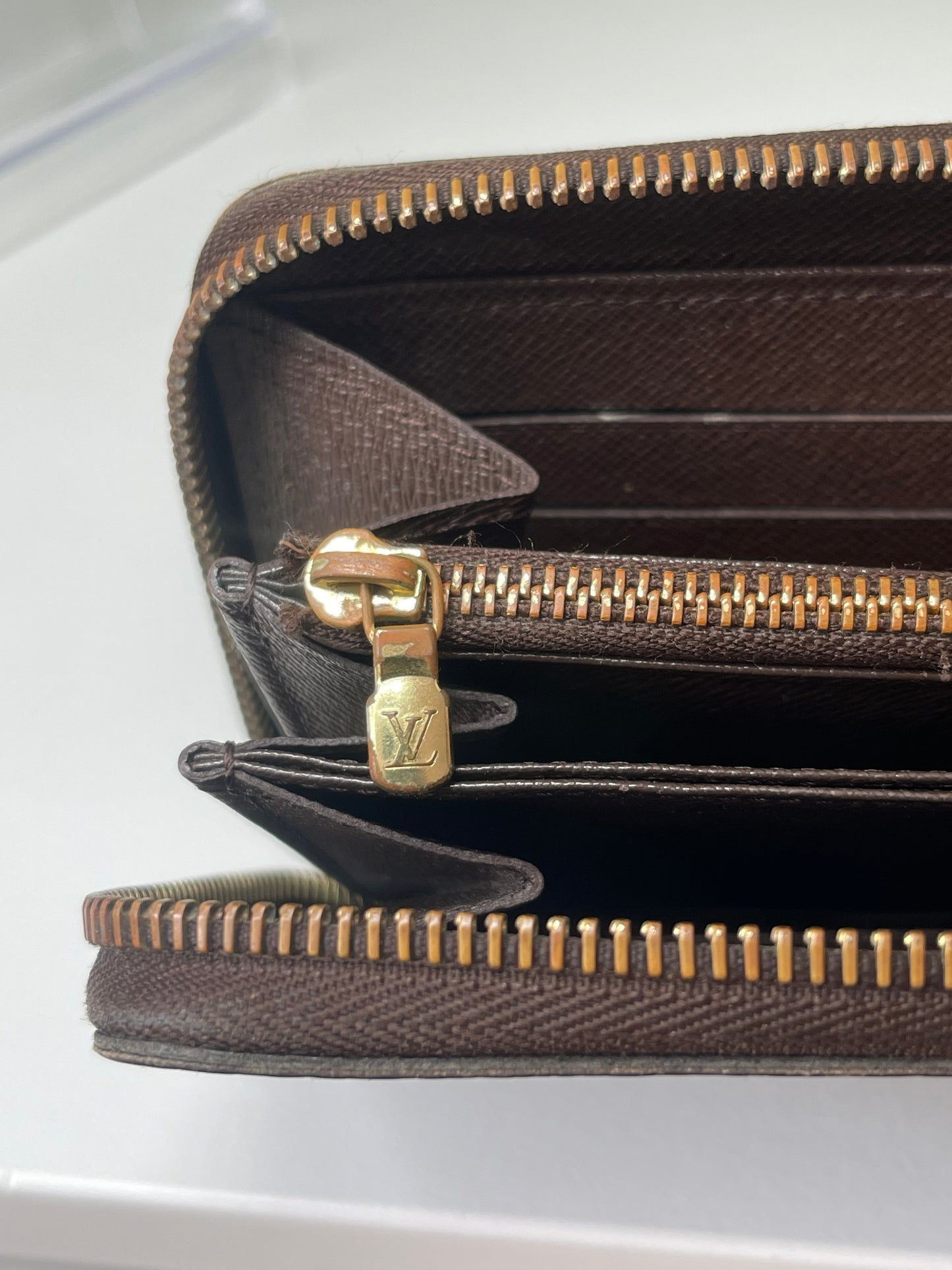 Final STEAL Deal 12: Preowned Louis Vuitton Damier Ebene Zippy Long Wallet