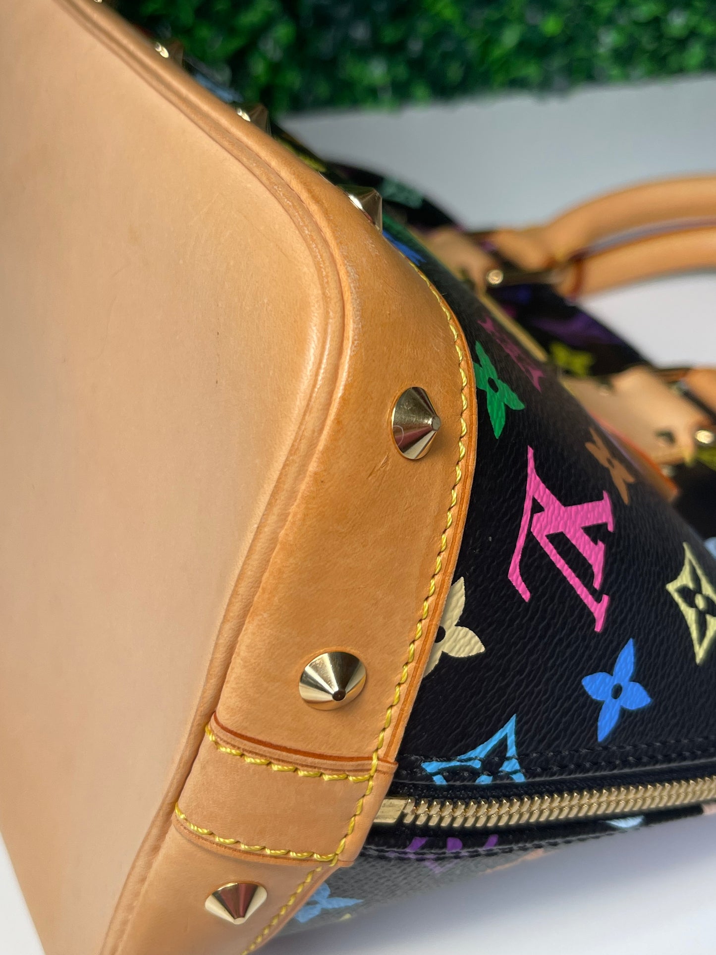 Louis Vuitton Black Multicolor Alma PM