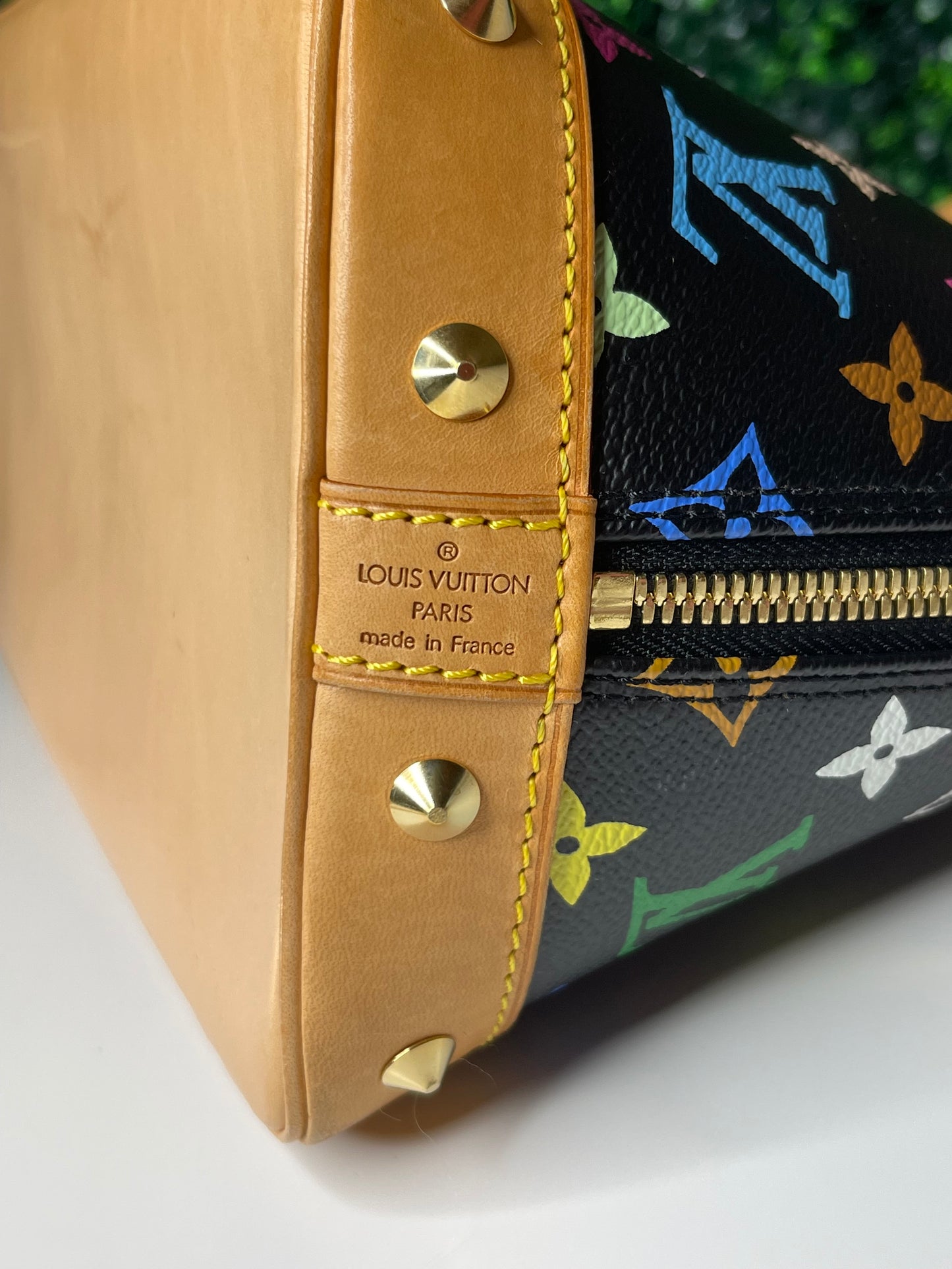 Louis Vuitton Black Multicolor Alma PM