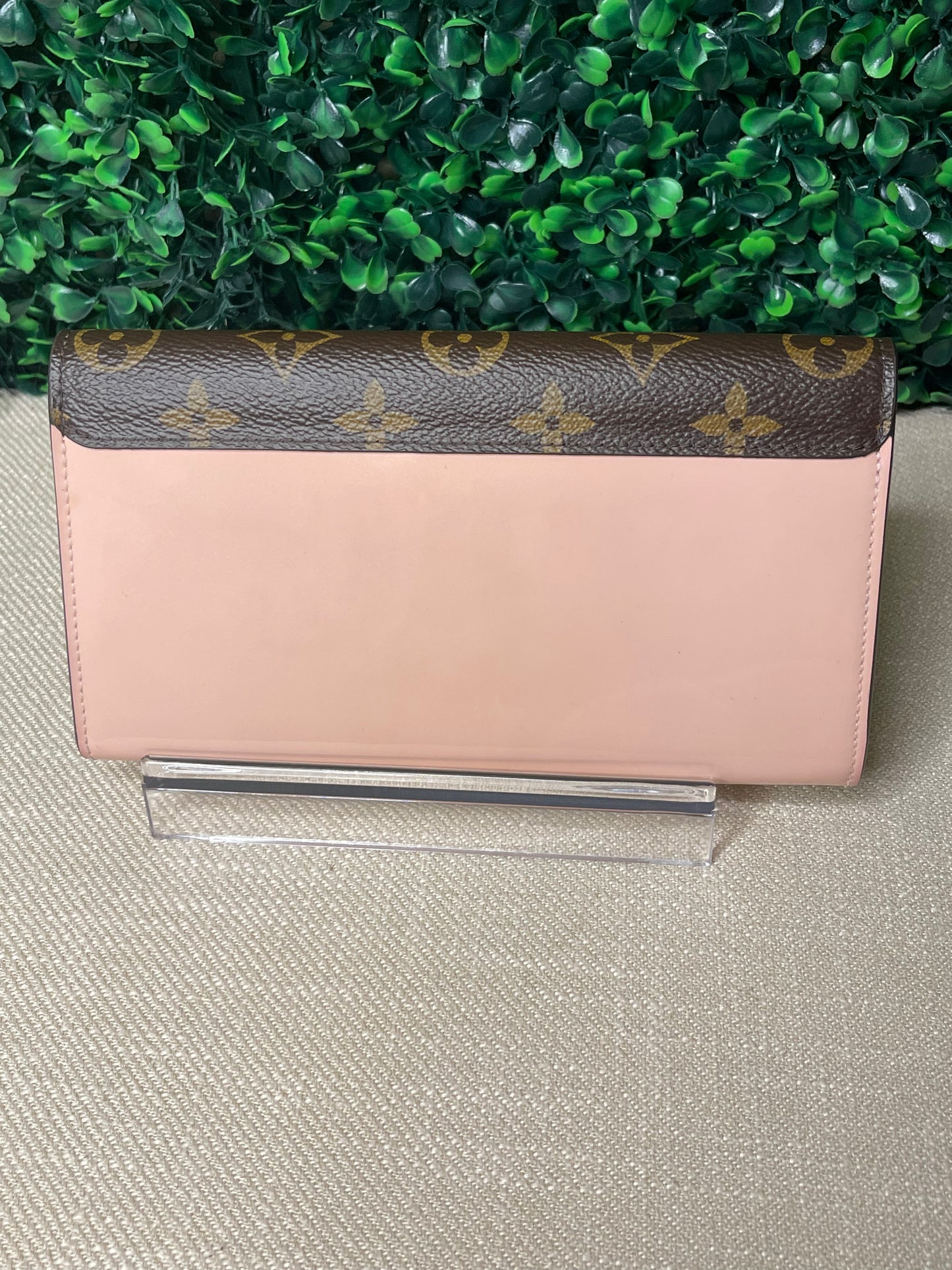 Louis Vuitton Cherrywood Pink Monogram Wallet