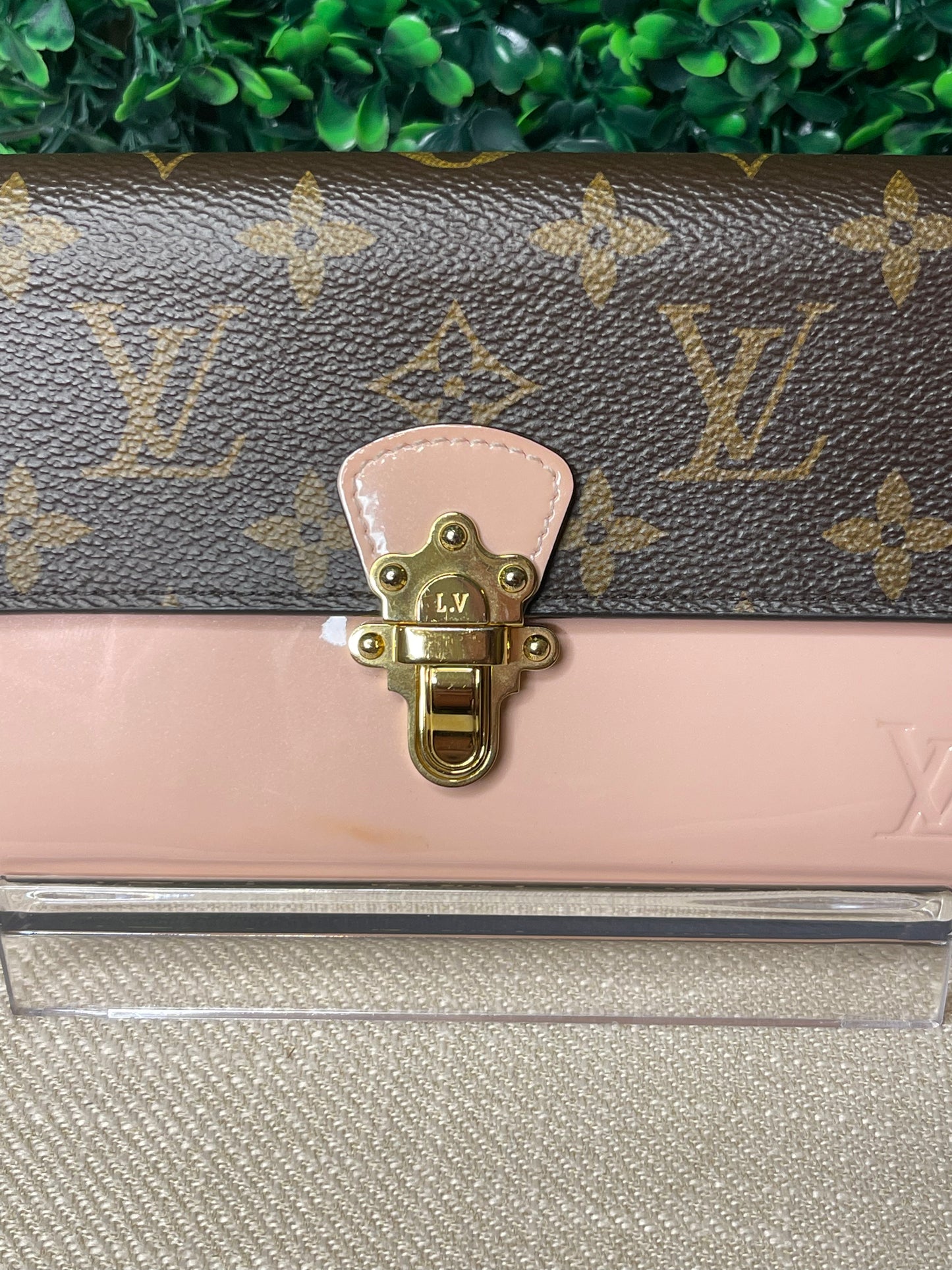 Louis Vuitton Cherrywood Pink Monogram Wallet