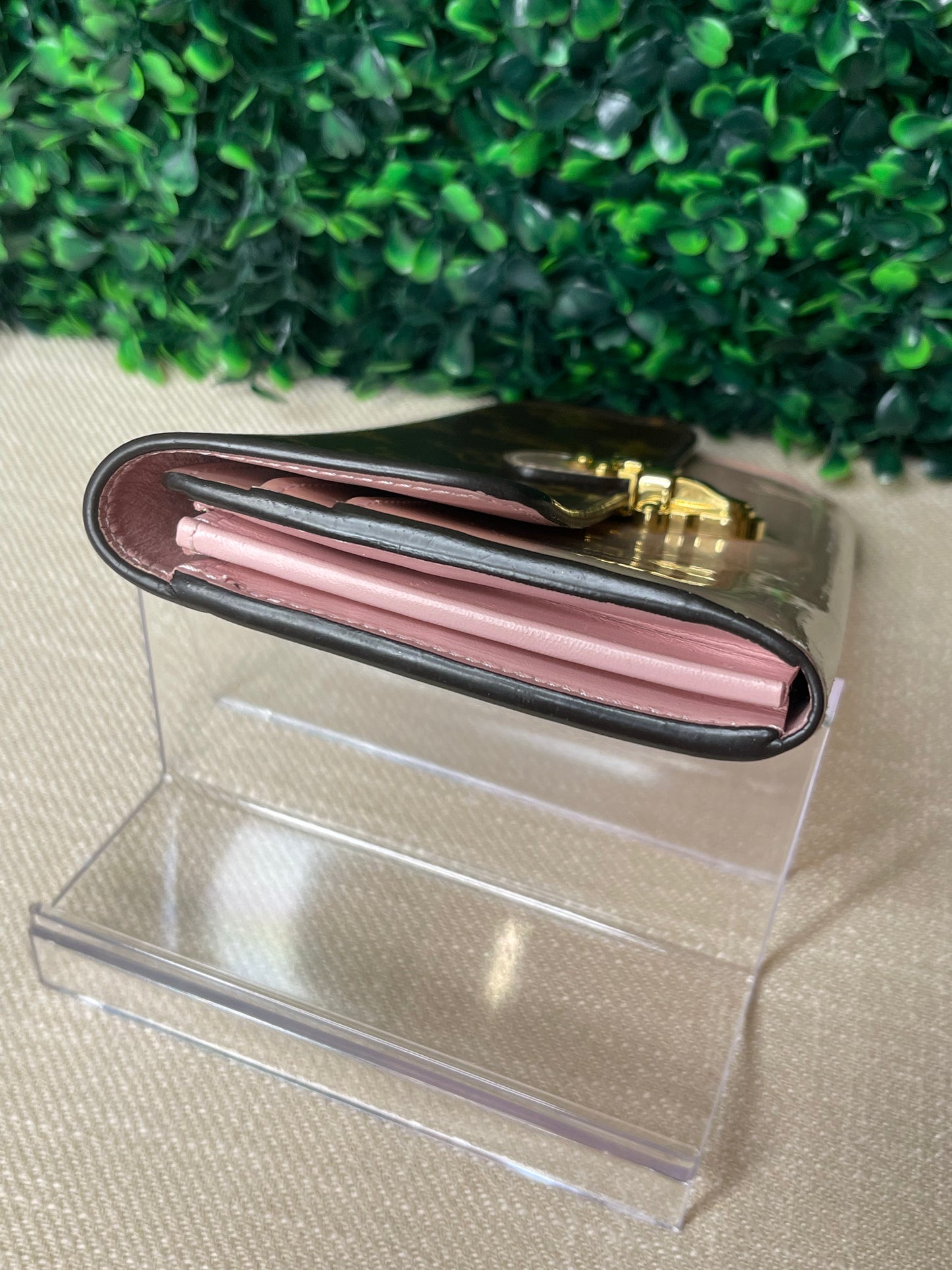 Louis Vuitton Cherrywood Pink Monogram Wallet