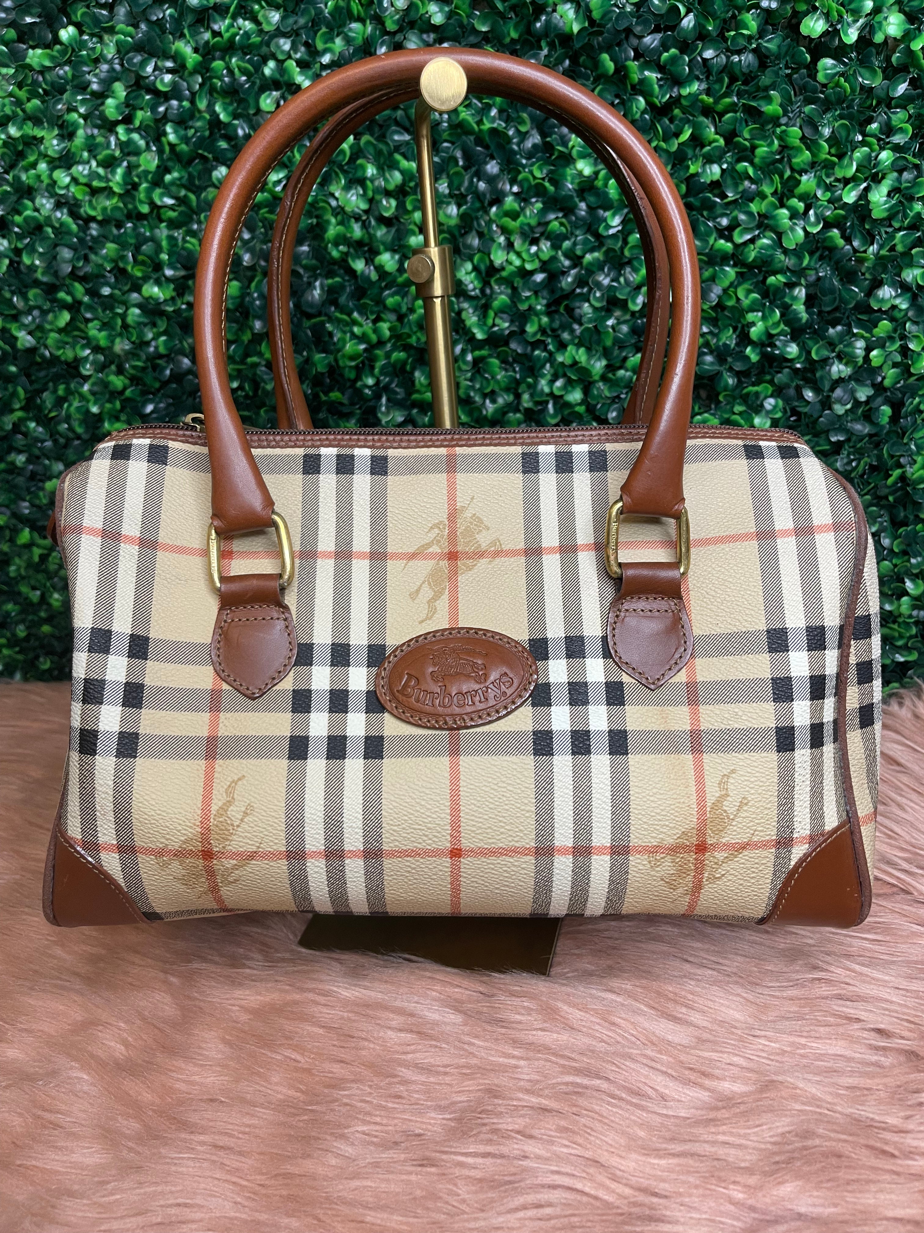 Vintage Burberry Classic Nova Check Boston Bag - Shop fillings Handbags &  Totes - Pinkoi