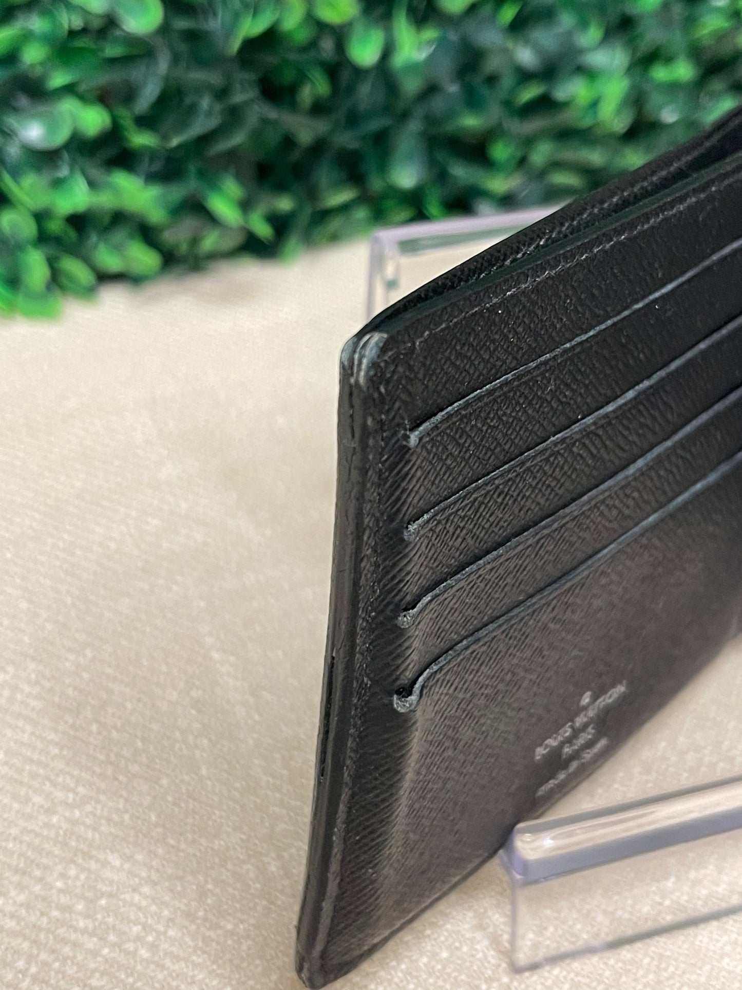 Louis Vuitton Black Damier Graphite Bi-fold Wallet