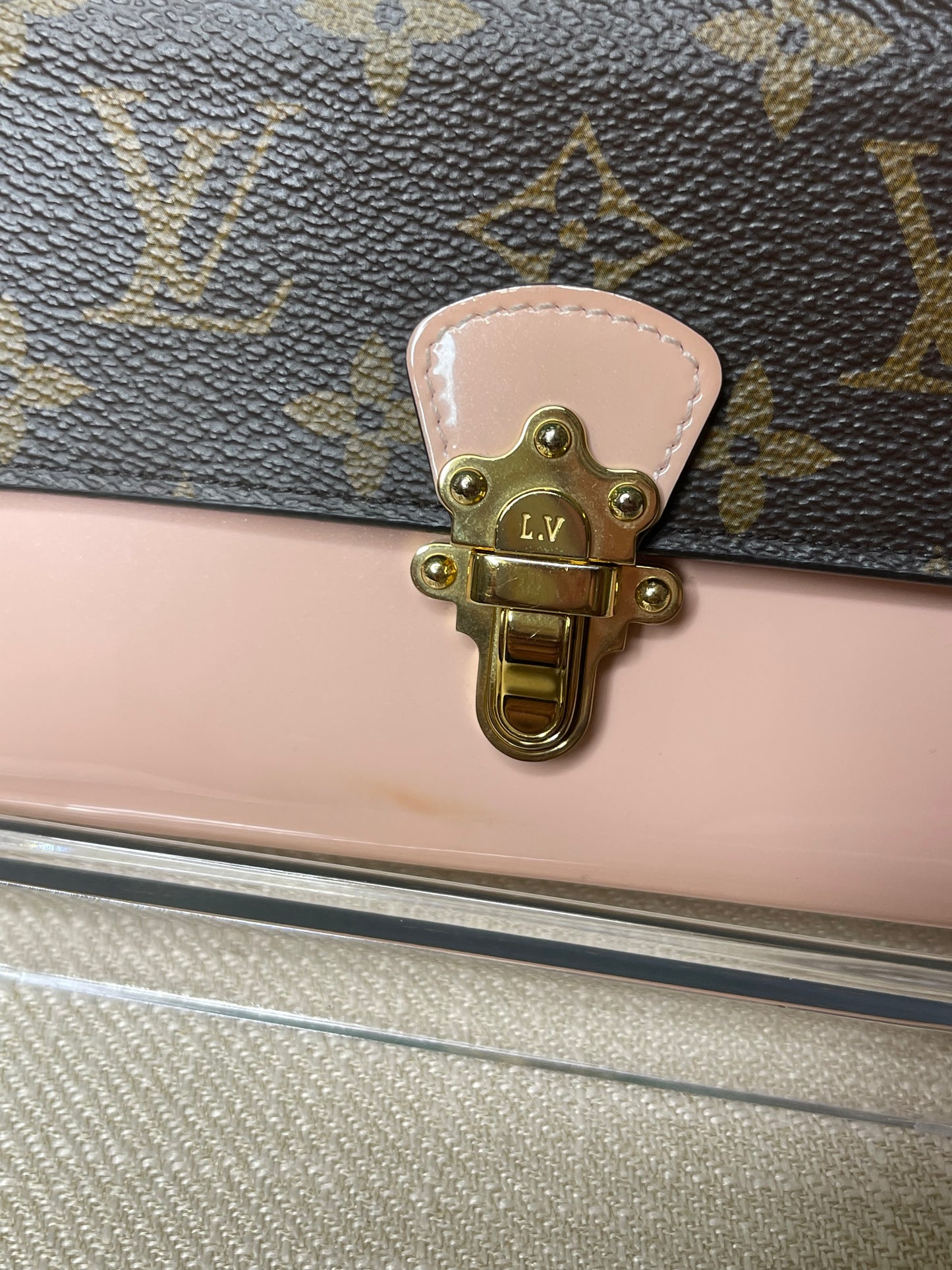 Louis Vuitton Cherrywood Pink Monogram Wallet