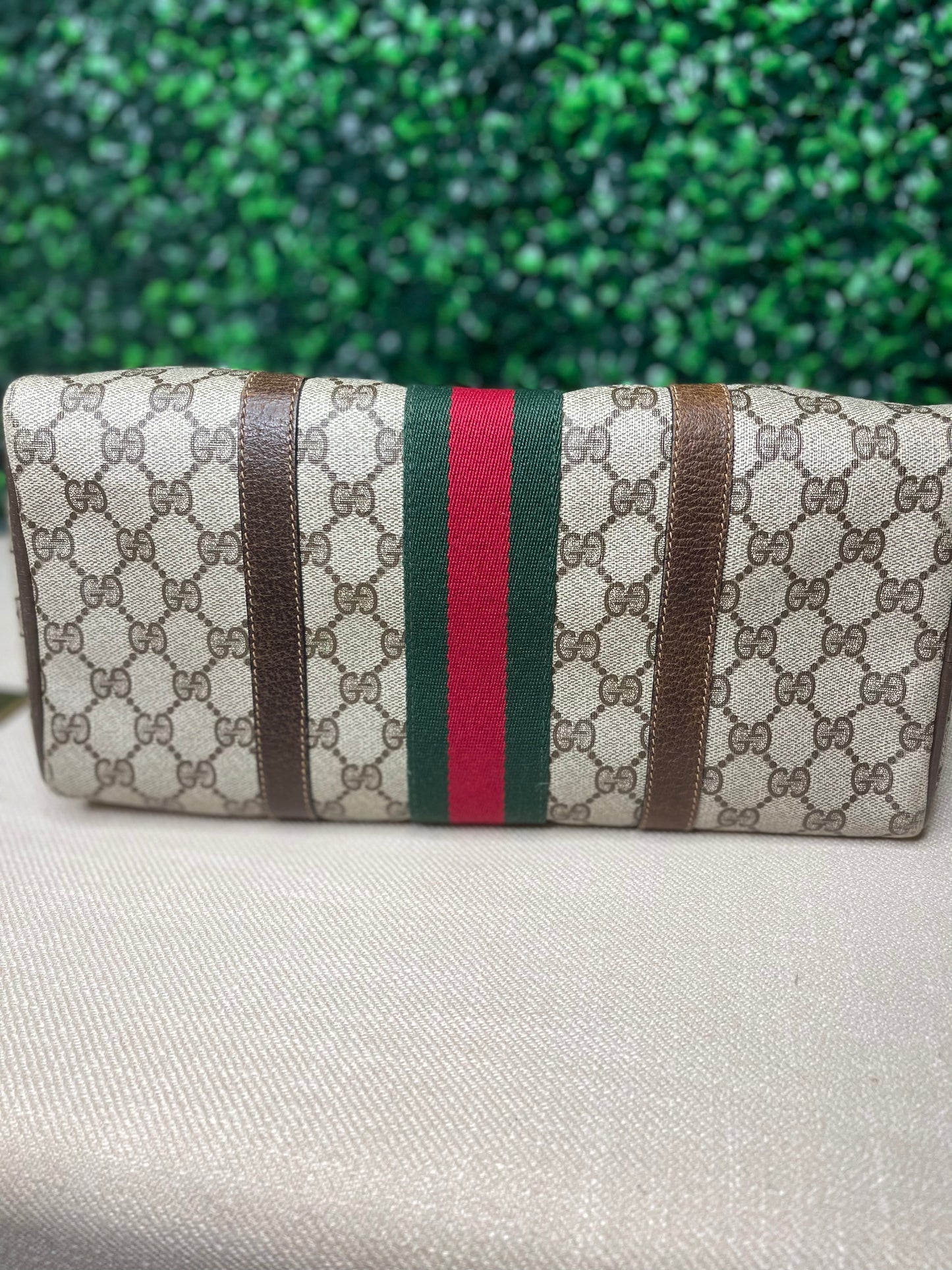 Gucci Vintage Boston Hand Bag Sherry Line