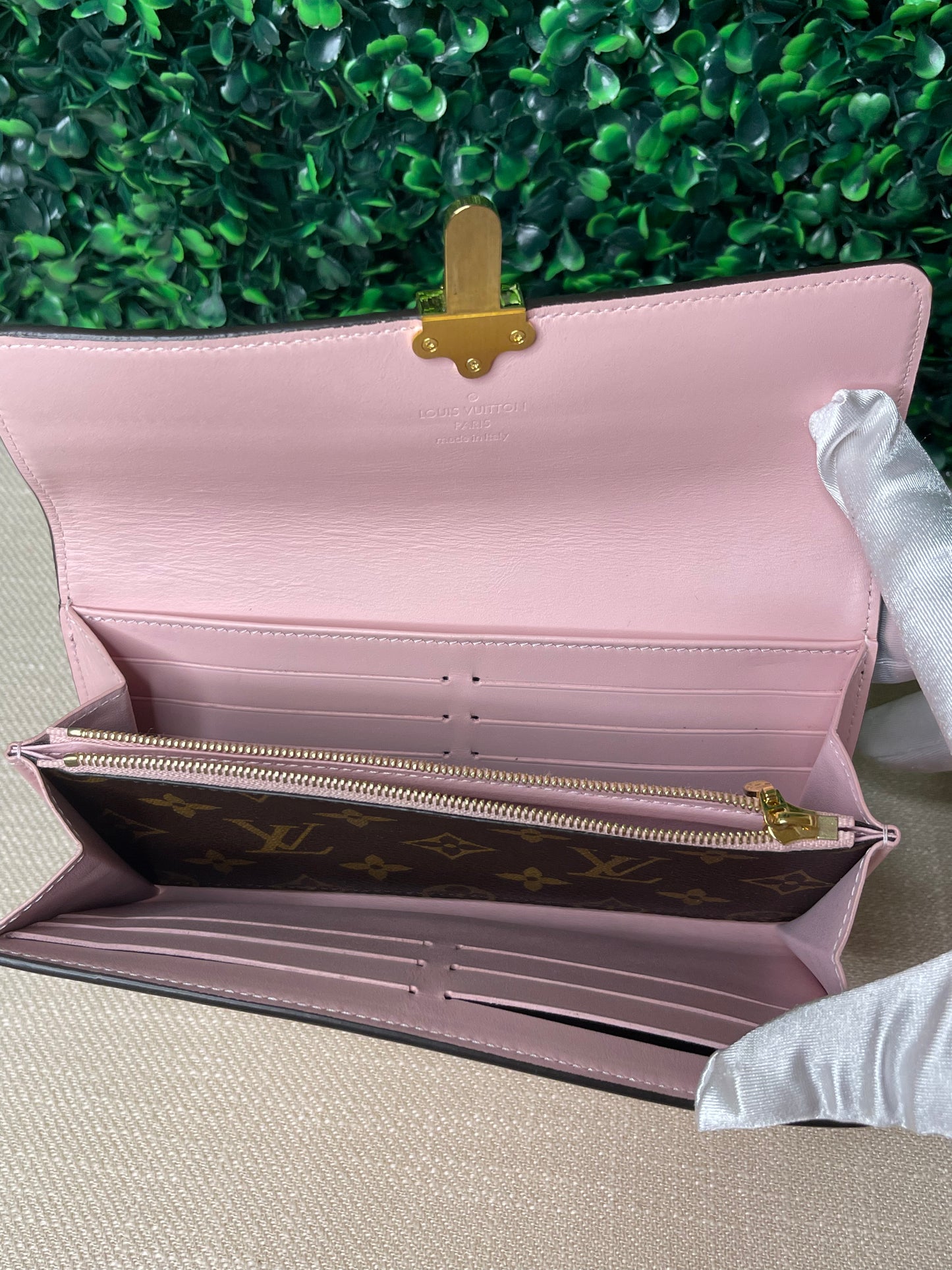 Louis Vuitton Cherrywood Pink Monogram Wallet