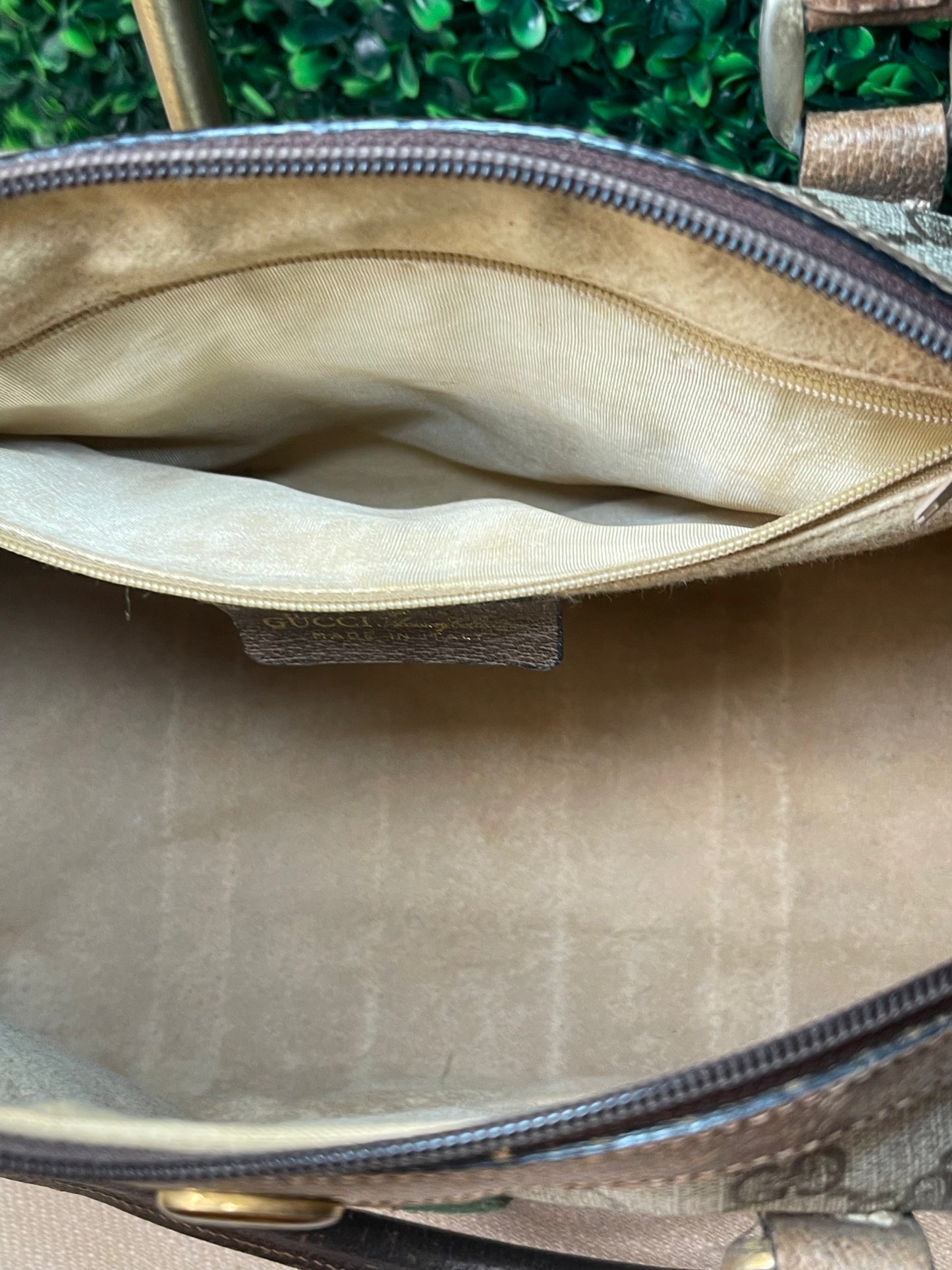 Gucci Vintage Boston Hand Bag Sherry Line