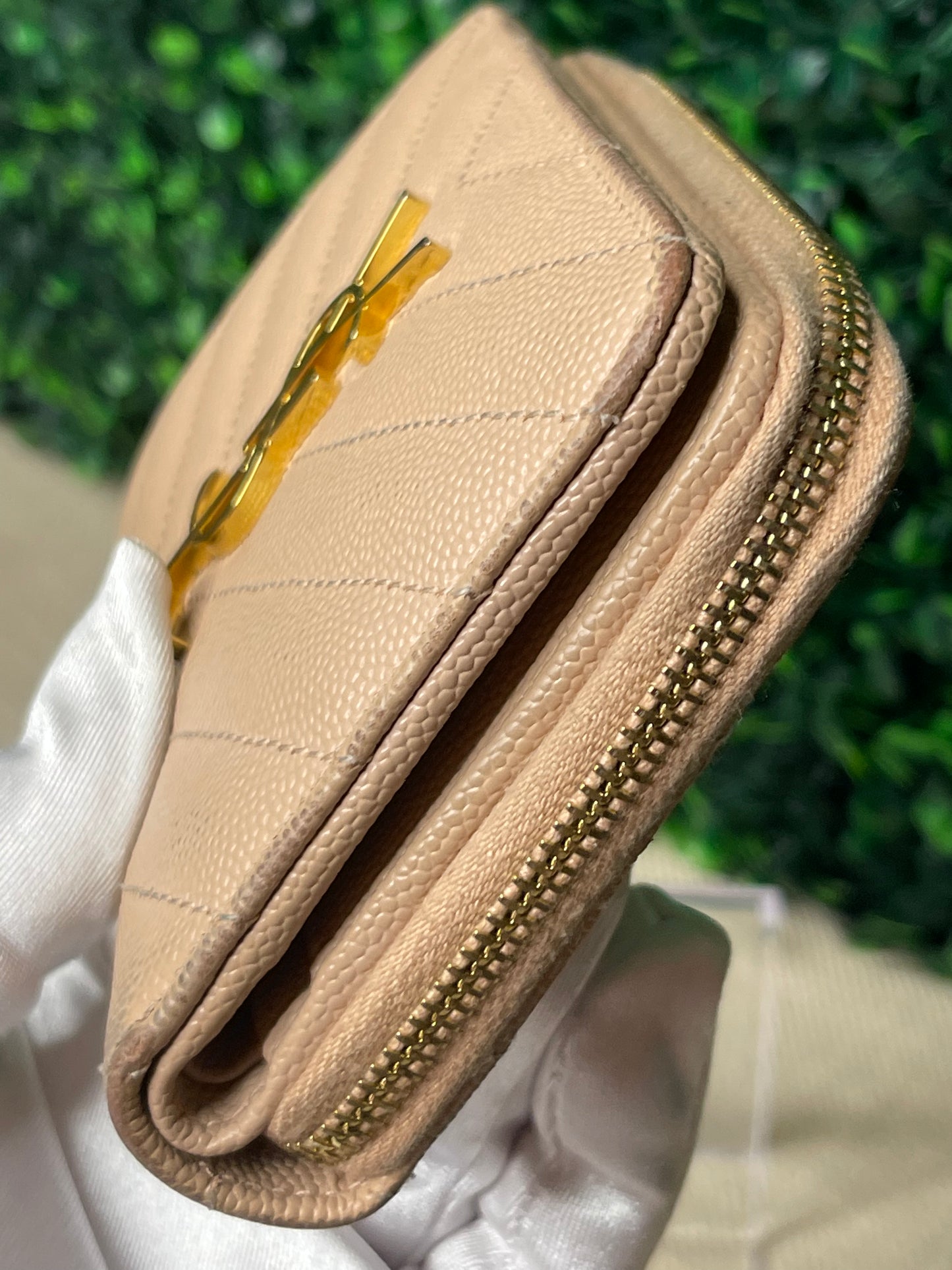 Saint Laurent YSL Compact zip around wallet