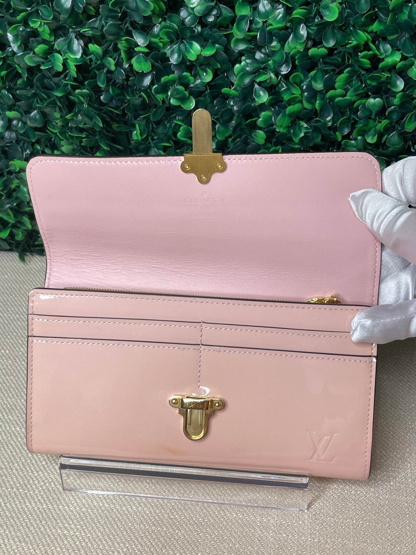 Louis Vuitton Cherrywood Pink Monogram Wallet