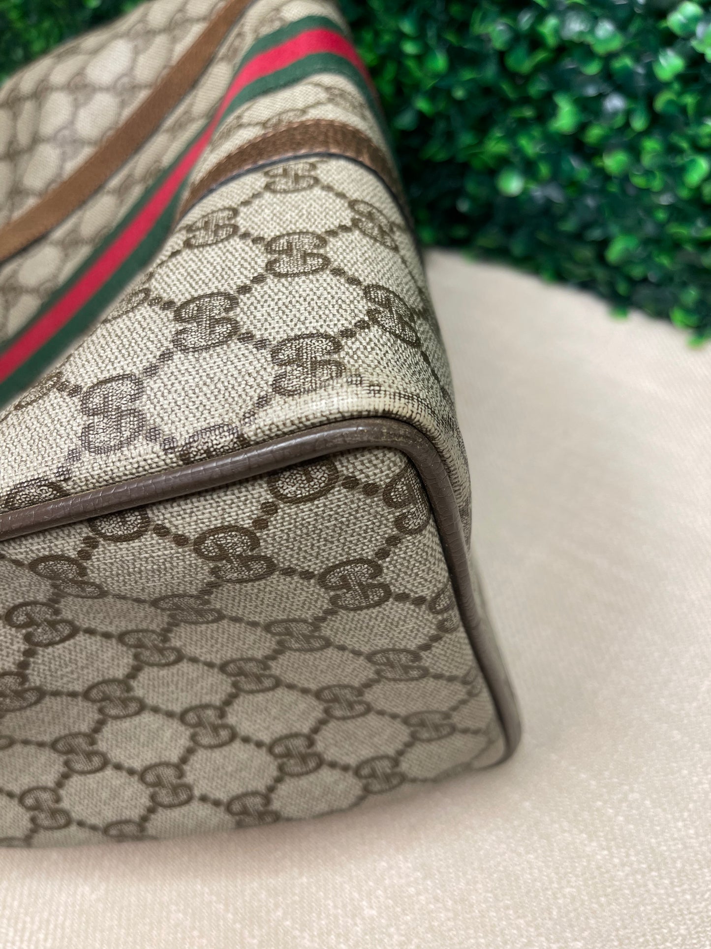 Gucci Vintage Boston Hand Bag Sherry Line