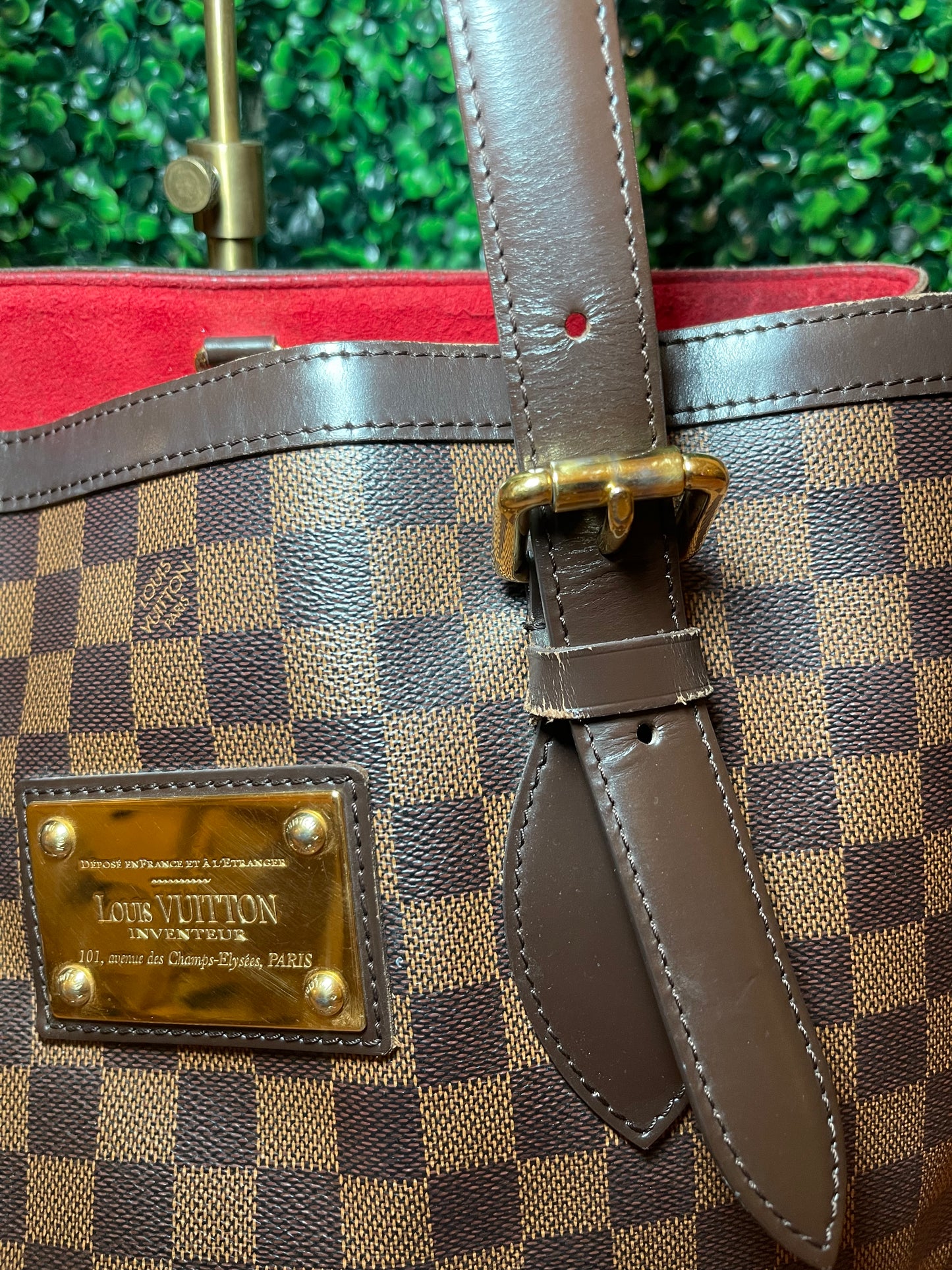 Louis Vuitton Damier Hampstead MM Shoulder Tote Bag