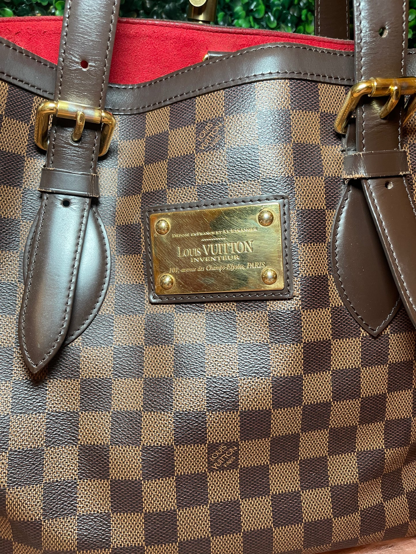 Louis Vuitton Damier Hampstead MM Shoulder Tote Bag