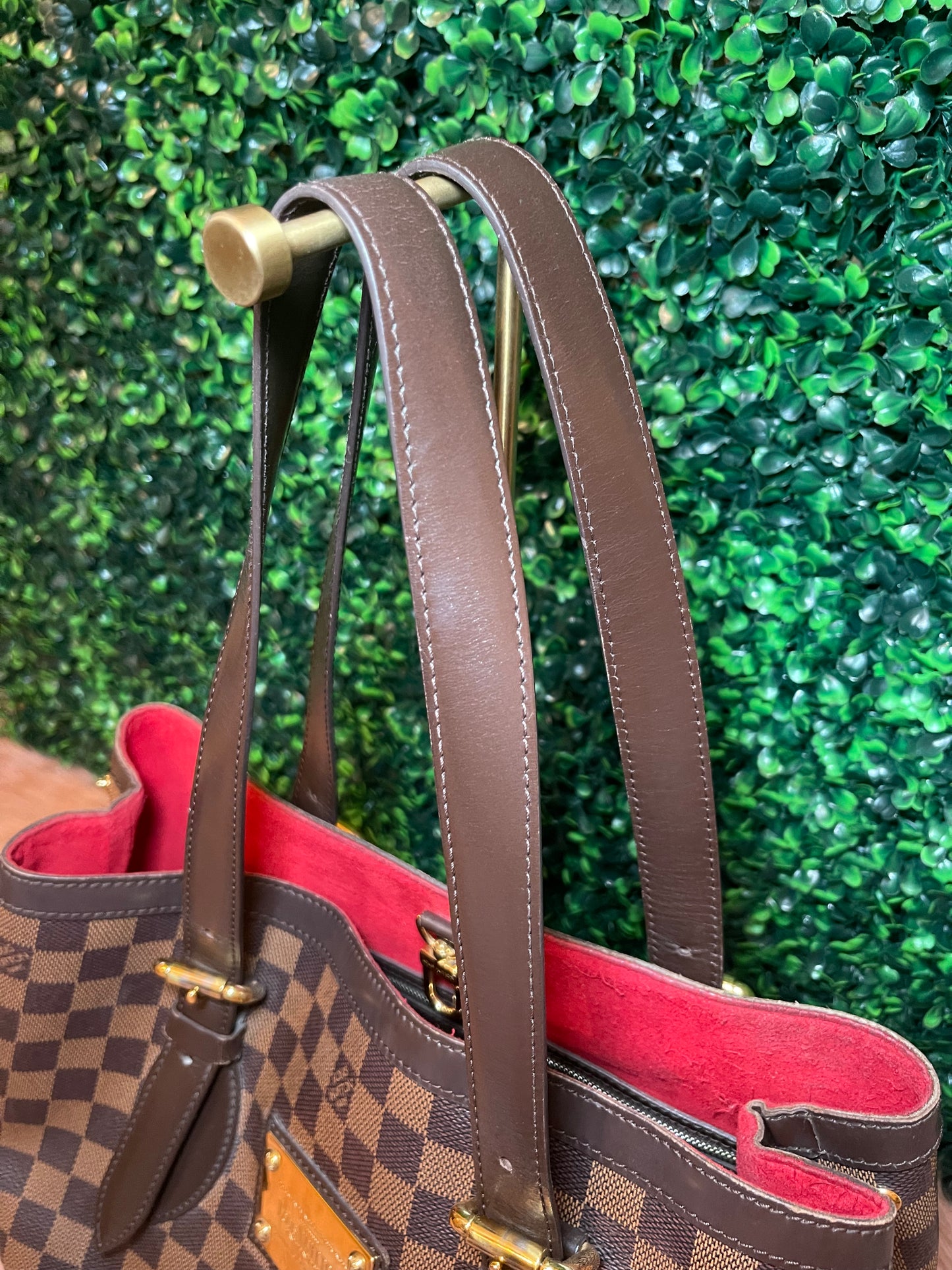 Louis Vuitton Damier Hampstead MM Shoulder Tote Bag